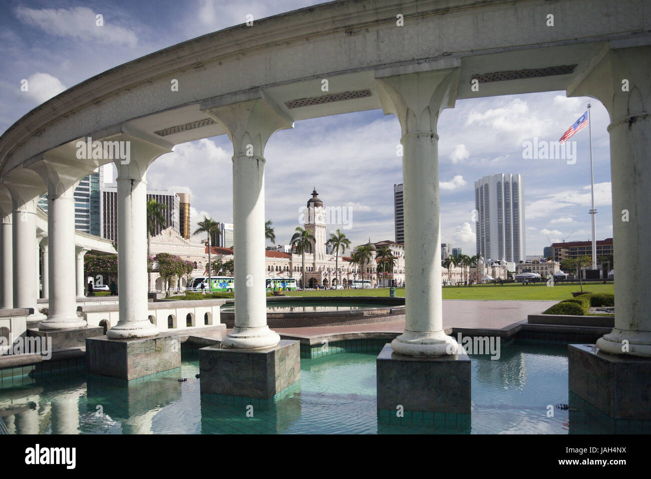 Malaysia, Kuala Lumpur, Platz der Unabhängigkeit, Dataran Merdeka, das Sultan Abdul Samad Gebäude Stockfoto