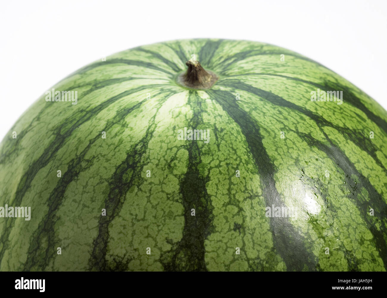 Wassermelone, Citrullus Lanatus, weißer Hintergrund, Stockfoto