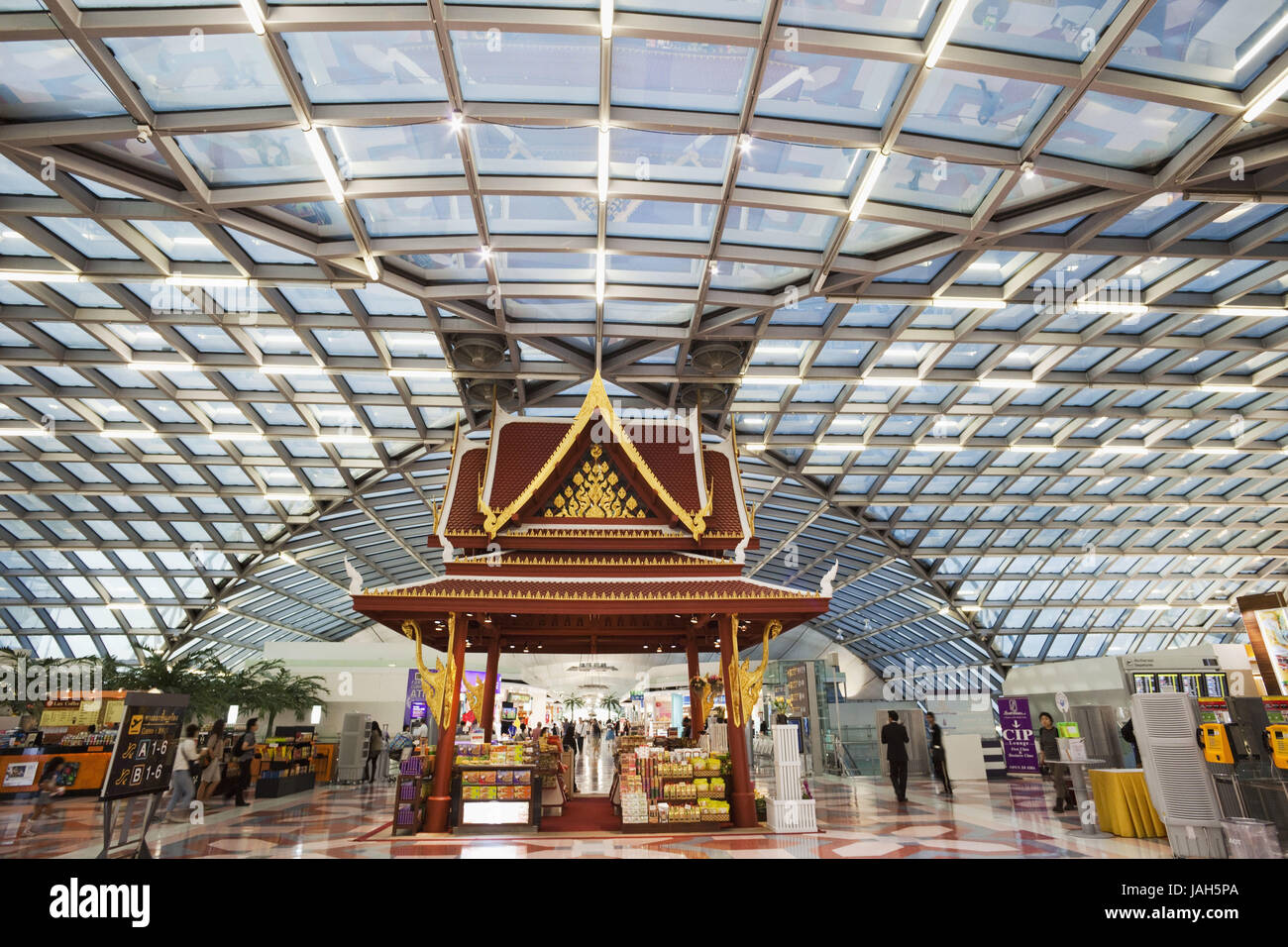 Thailand, Bangkok, Flughafen, Flughafen Suvarnabhumi, Duty free-Geschäft, Stockfoto