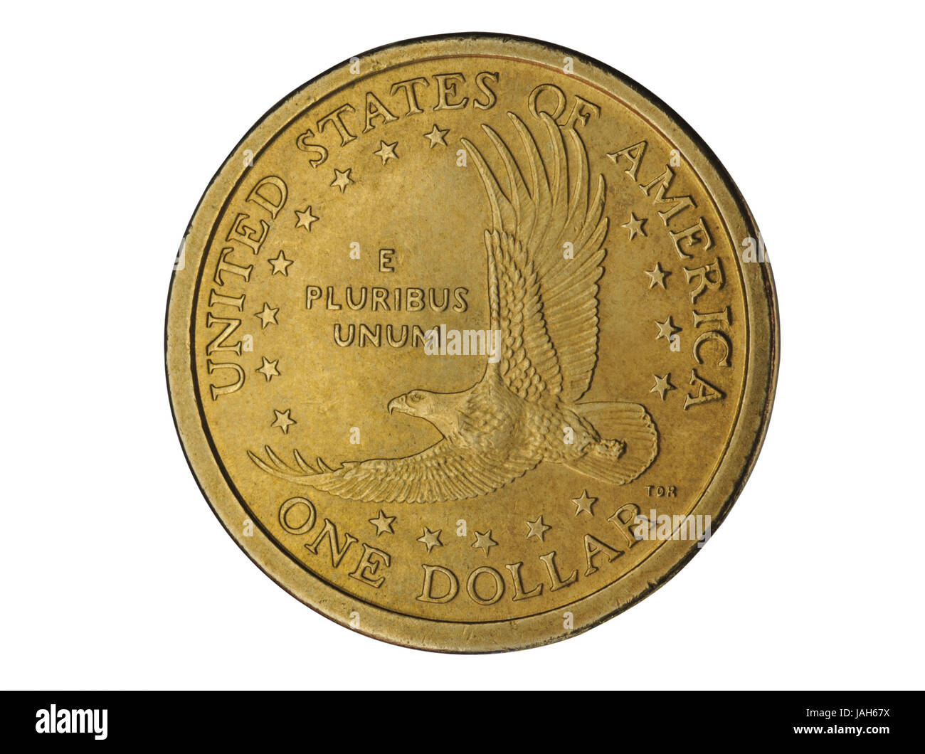 Der US-Dollar, 1-Dollar-Münze, Stockfoto