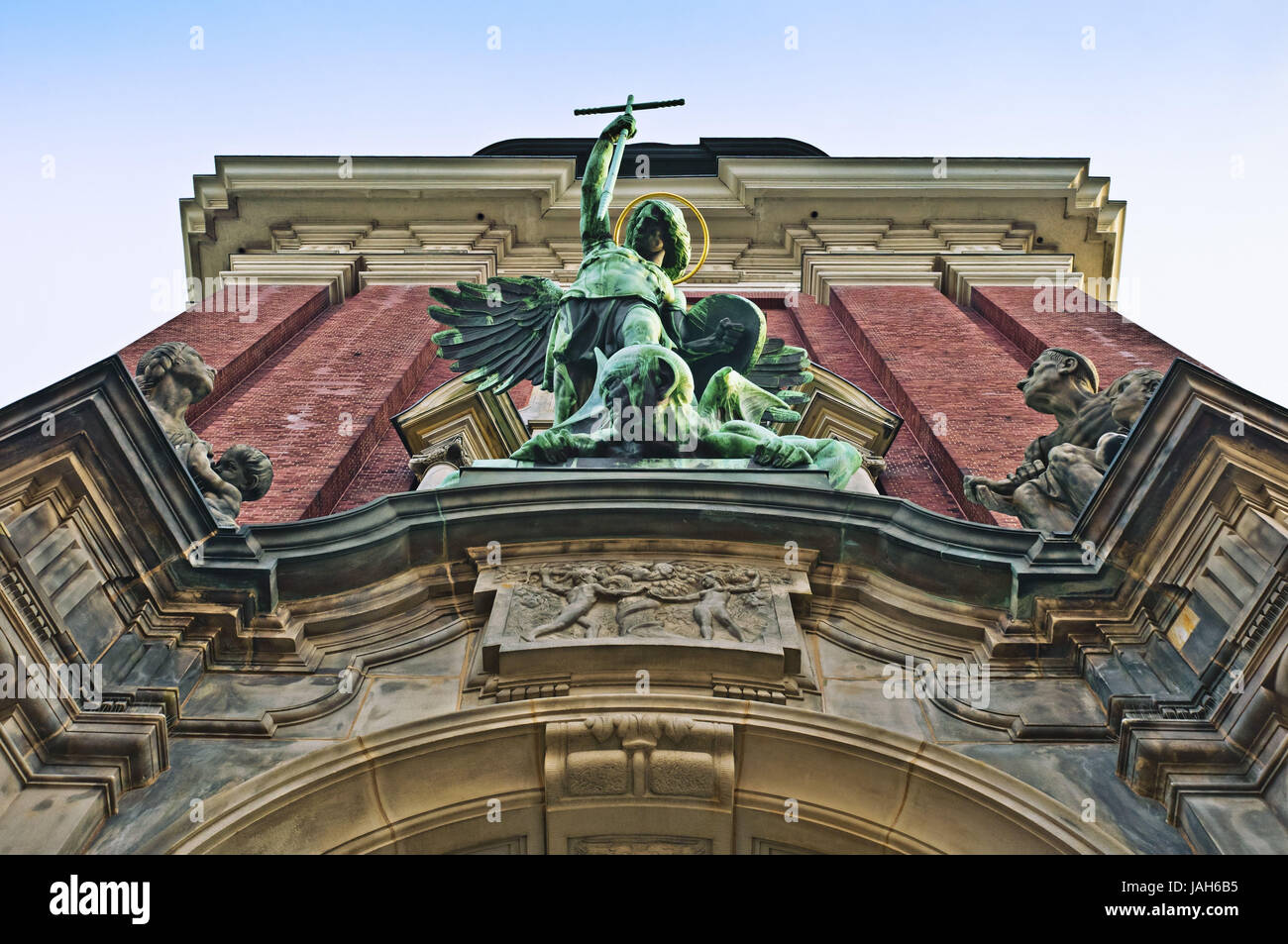 Deutschland, Hamburg, Kirche, Hauptkirche, Michel, St. Michaelis, Eingang, Eingangsbereich, Stockfoto