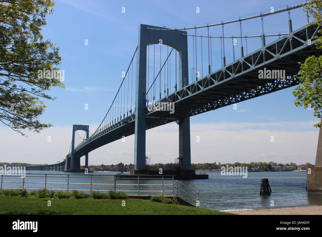Throgs Neck Bridge, Bronx, New York Stockfoto