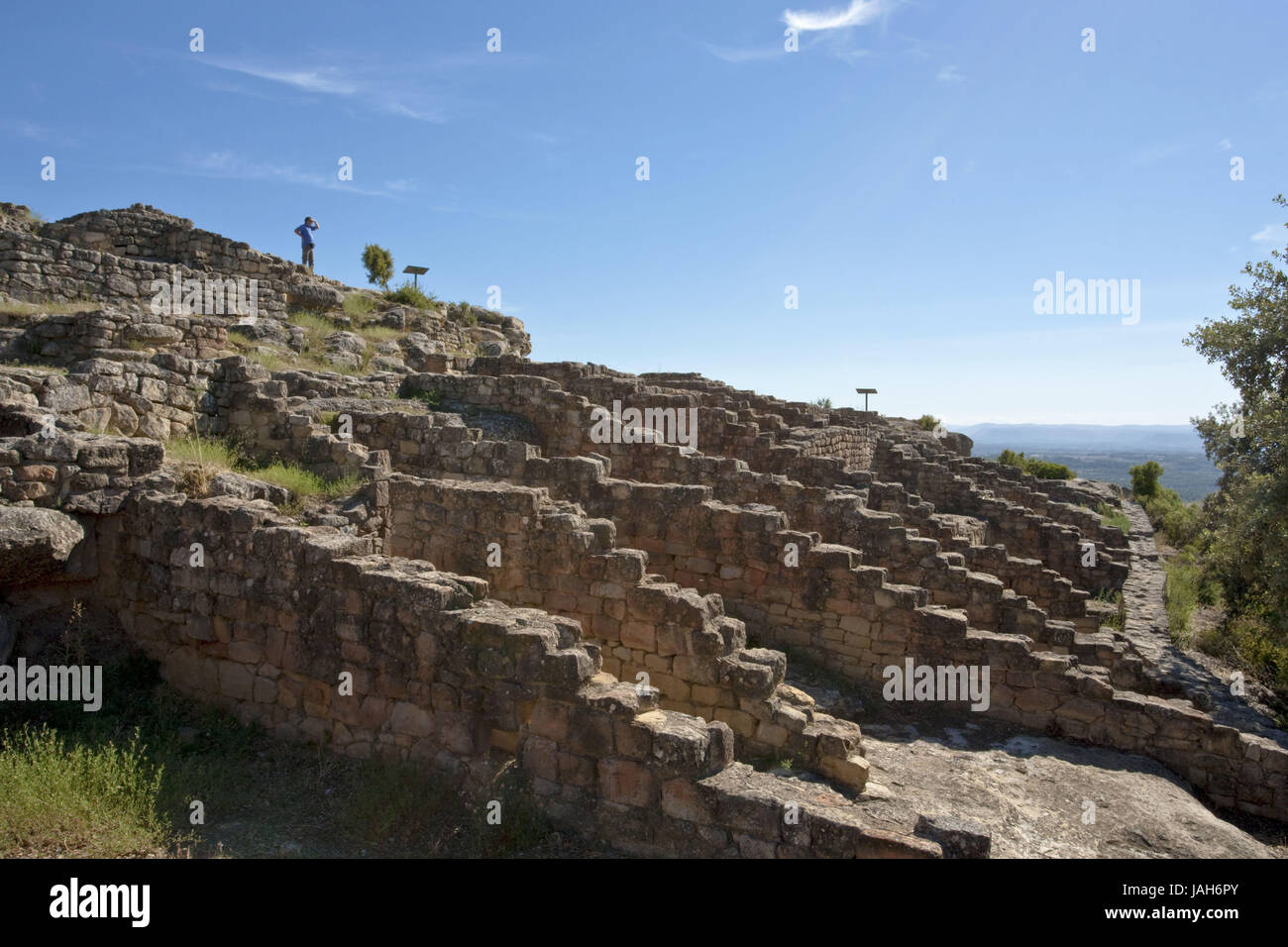 Spanien, Aragon, Bereich des Maestrazgo, Calaceite, Ruinen, Stockfoto