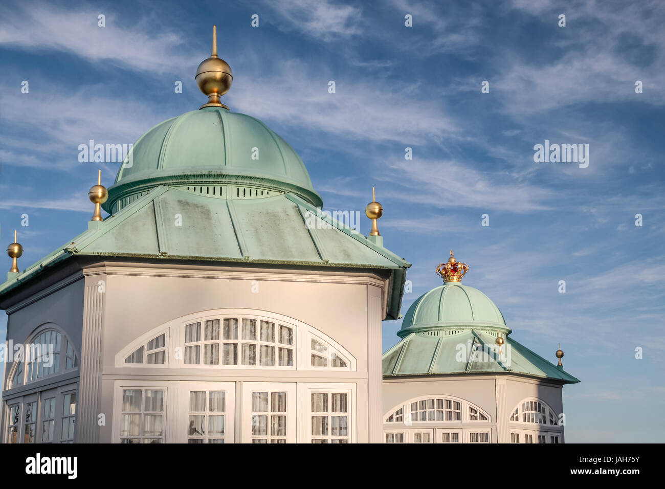 Königliche Pavillons in Amaliehaven, Kopenhagen, Dänemark Stockfoto