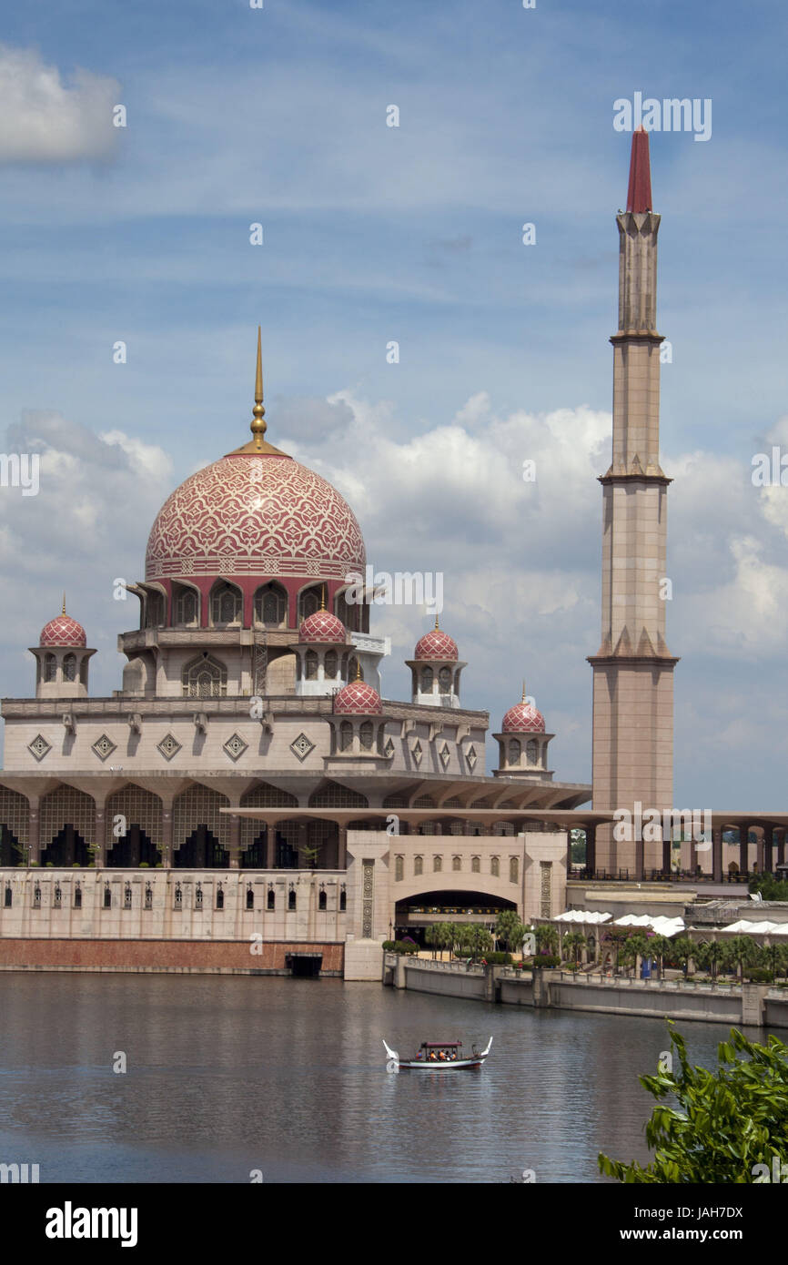 Malaysia, Putrajaya, Putra Moschee, Stockfoto