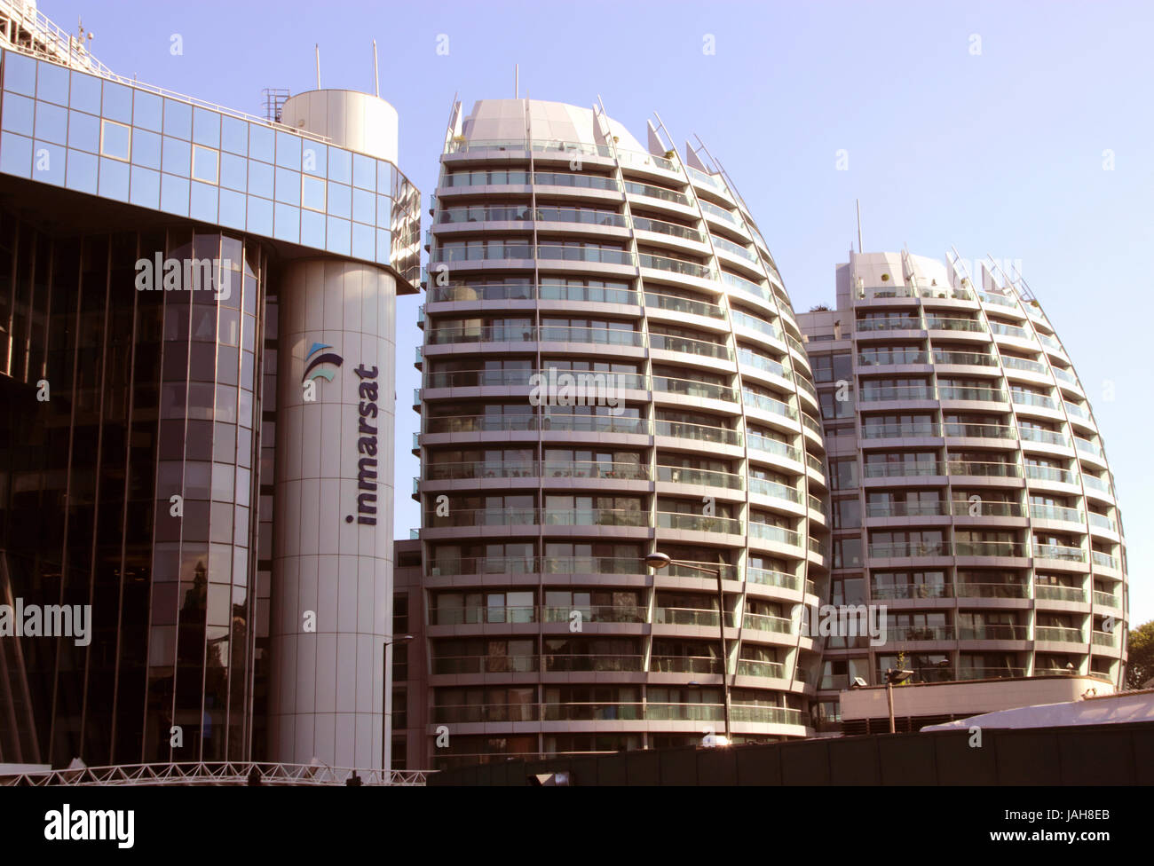 Moderne Gebäude in der Nähe von Old Street Kreisverkehr Tech City Hackney London Stockfoto