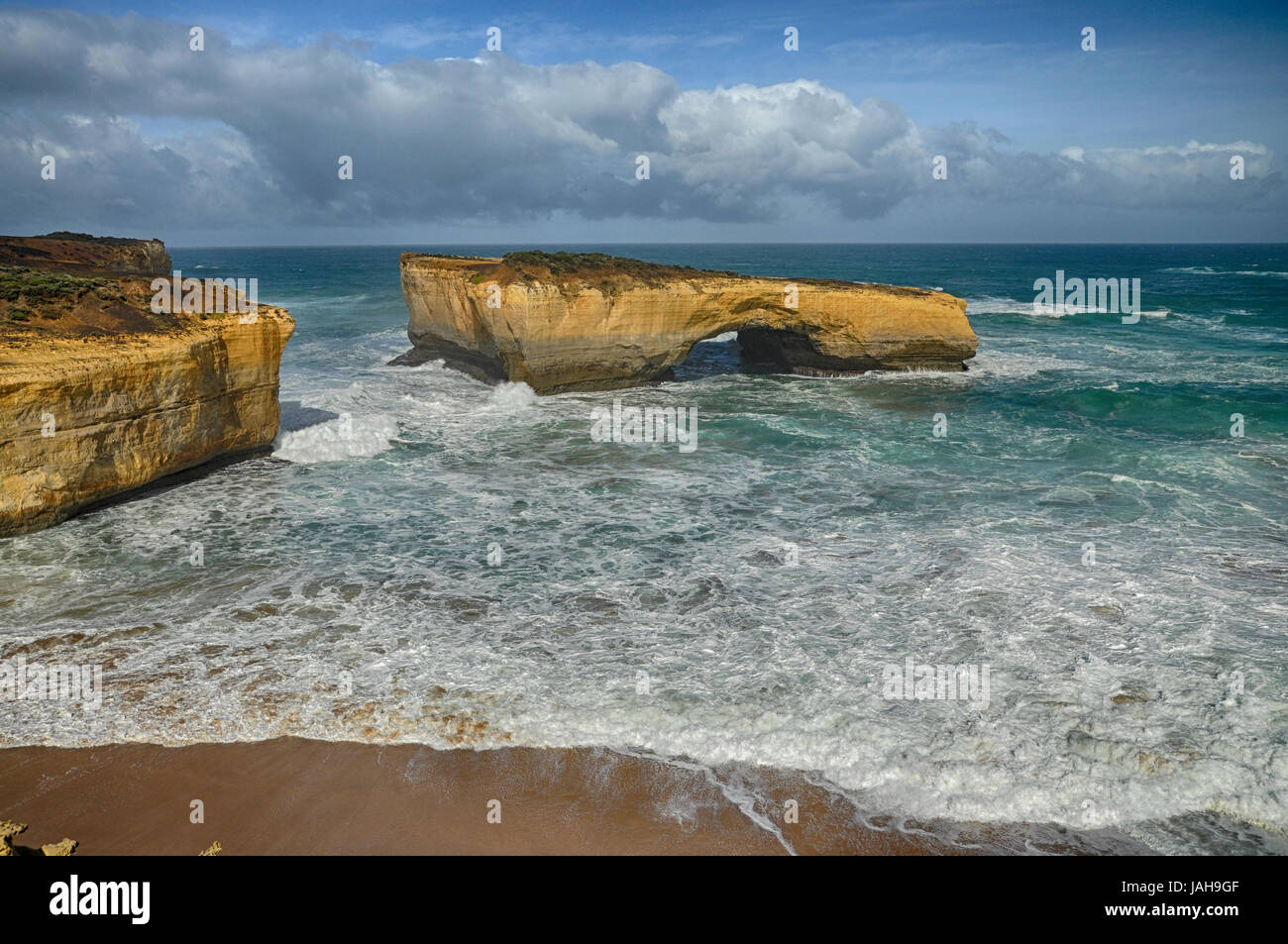 Australien, Victoria, Great Ocean Road, 12 Apostel, südlich von Melbourne besondere geologische Küste Stockfoto