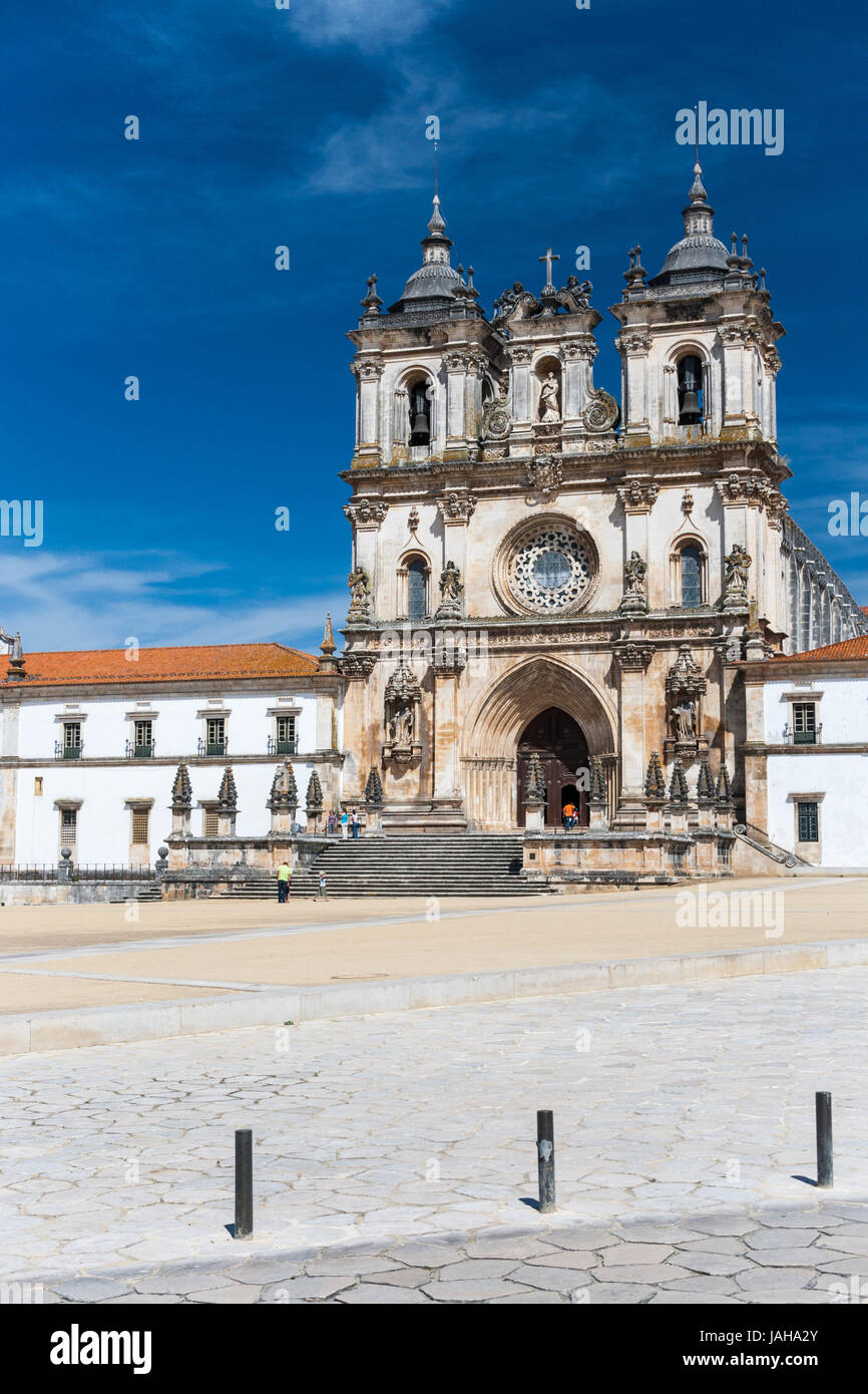 Mosteiro de Santa Maria de Alcobaca in Portugal Stockfoto