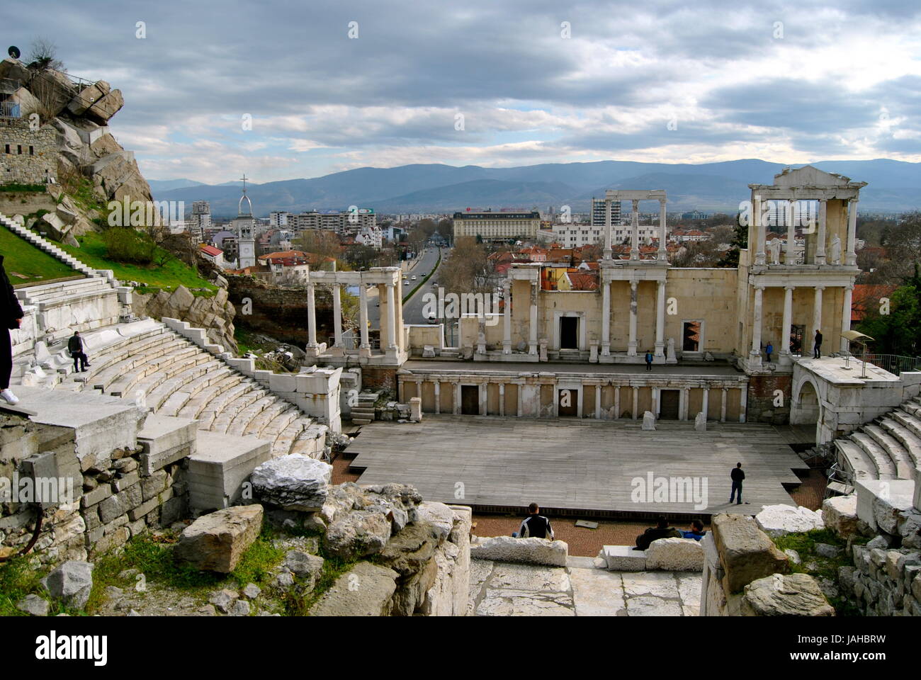 Römisches Theater, Plovdiv, Bulgarien Stockfoto