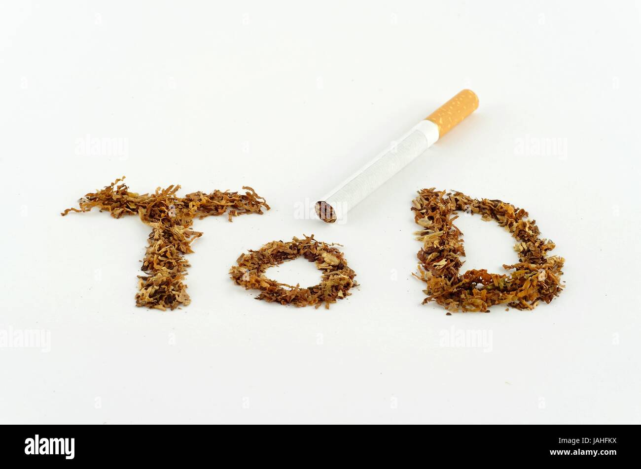 Zigarette Und Tabak Symbol Für Tod Stockfoto