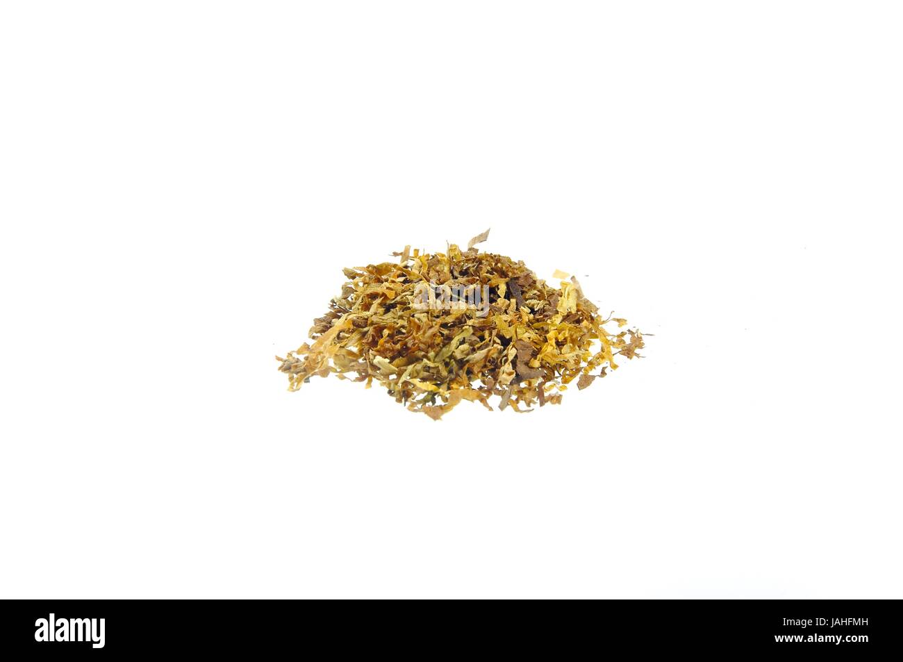 Zigarettentabak Isoliert Auf weiß Stockfoto