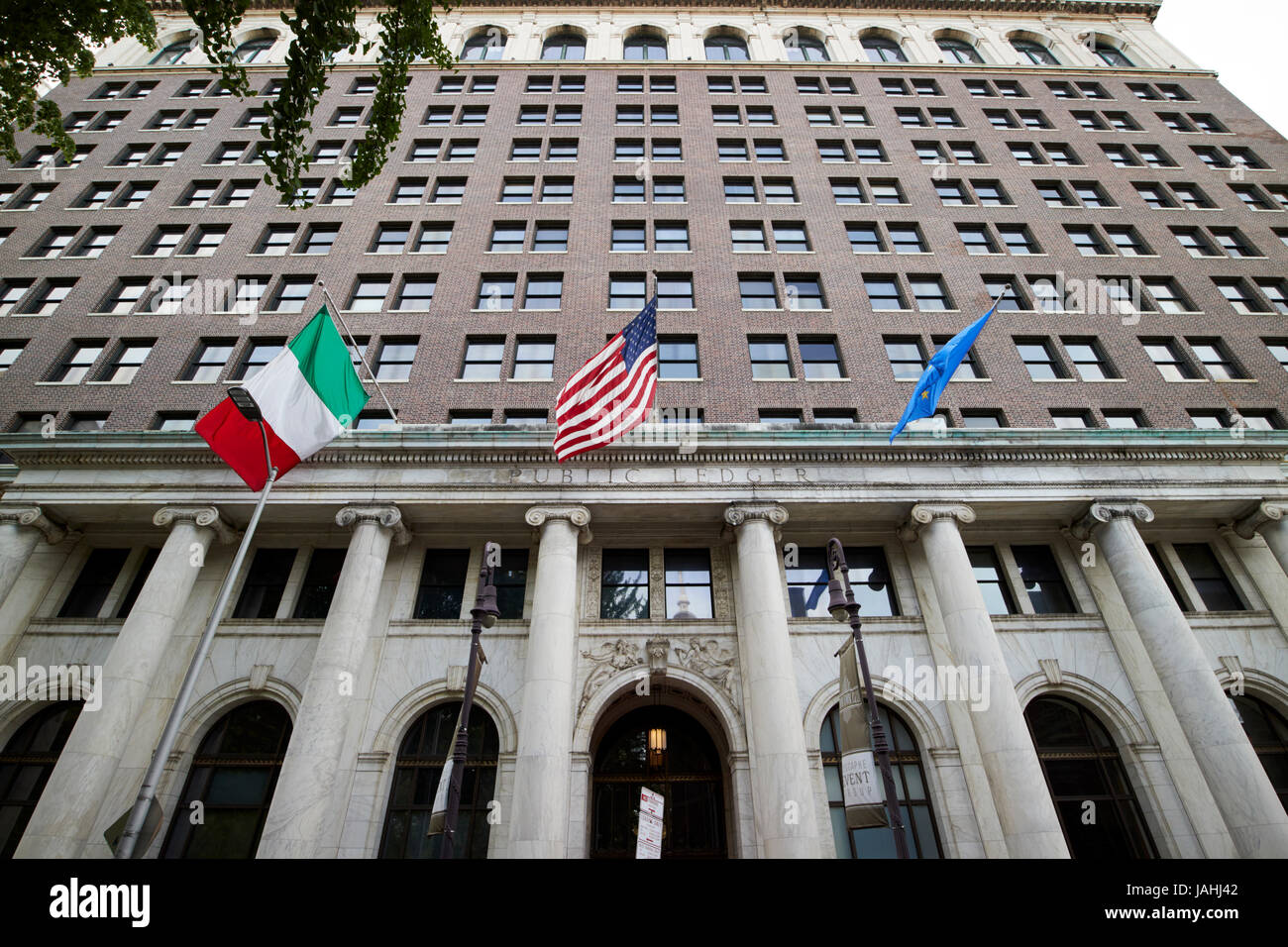 öffentliche Gebäude Philadelphia USA ledger Stockfoto