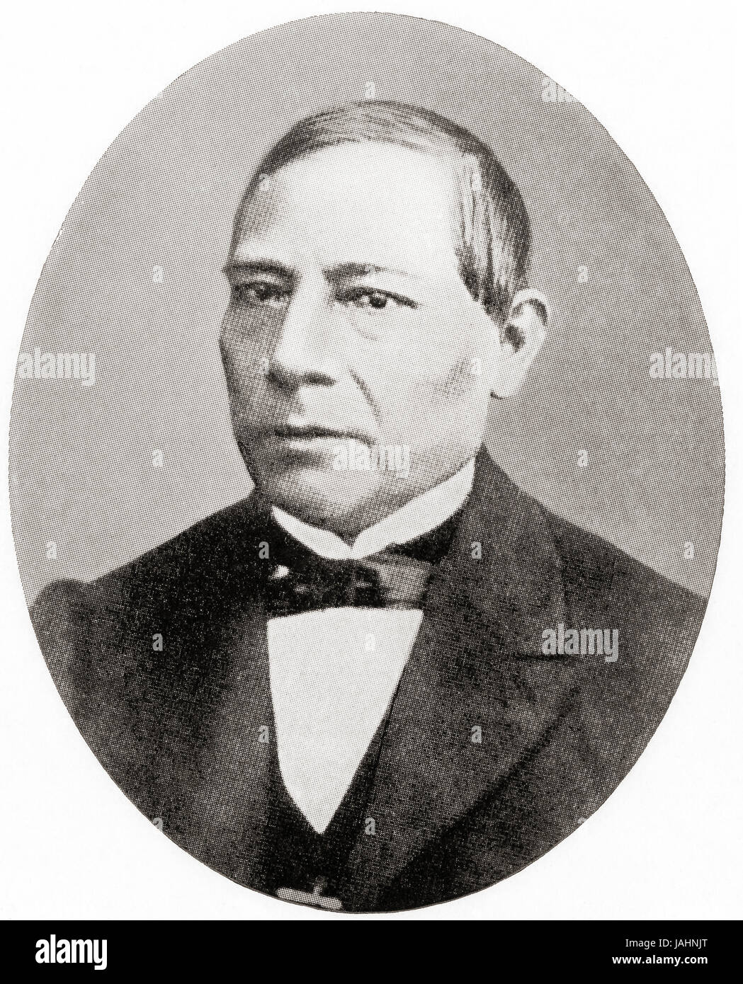 Benito Pablo Juárez García, 1806 – 1872. Mexikanischer Rechtsanwalt und Politiker.  Hutchinson Geschichte der Nationen veröffentlichte 1915. Stockfoto