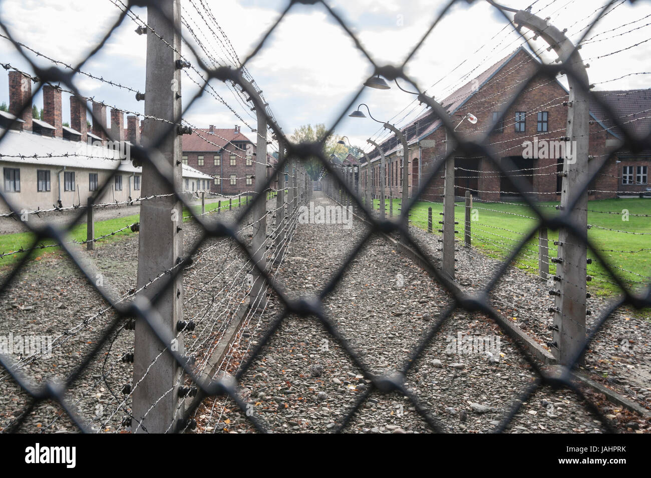 KZ Auschwitz, Polen. Stockfoto