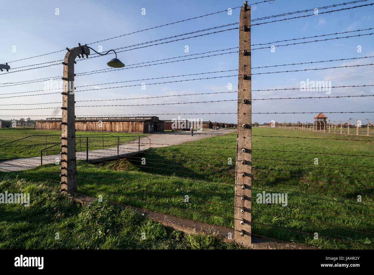 KZ Auschwitz II-Birkenau, Polen. Stockfoto