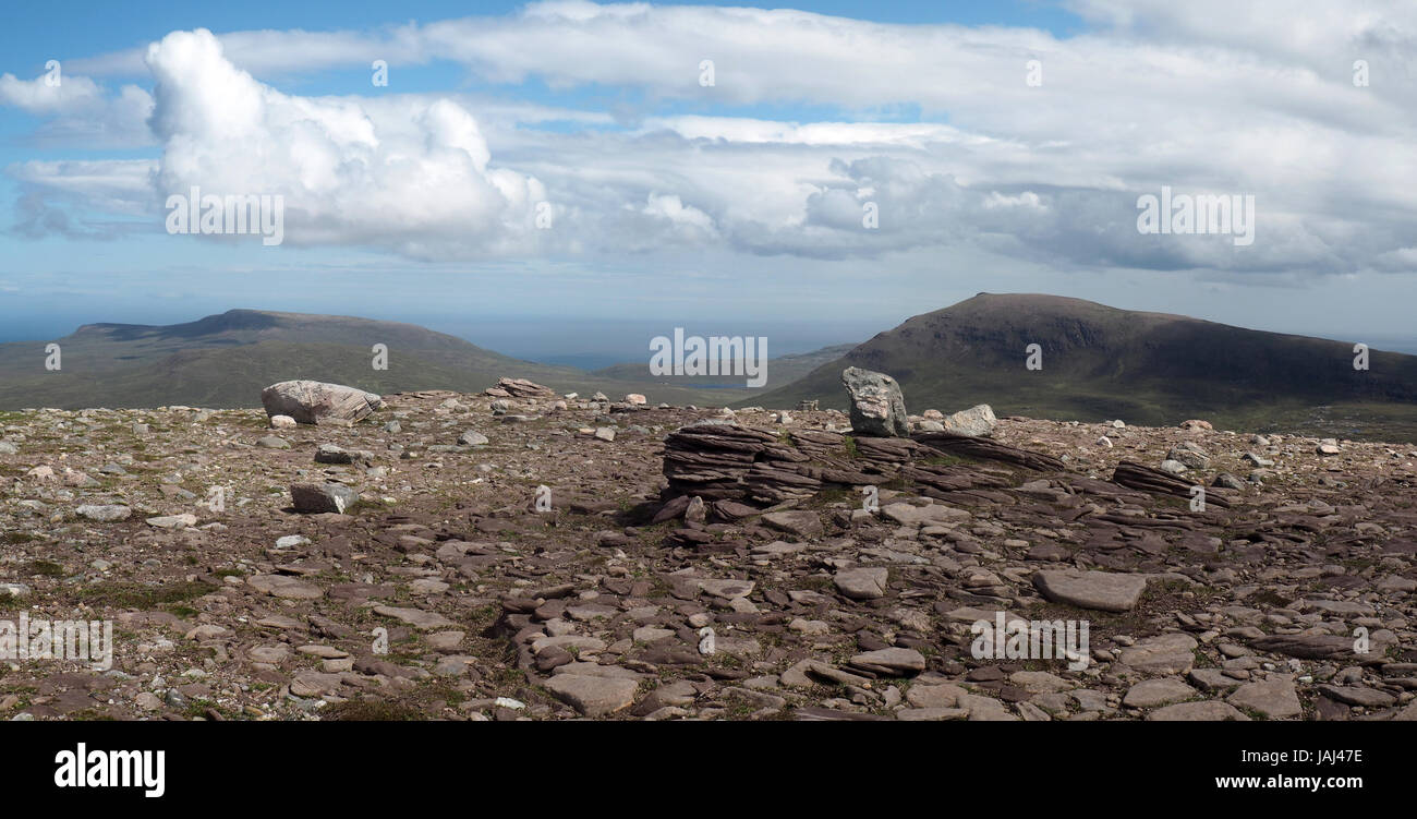 Gipfel des Beinn Dearg, Cape Wrath, Schottland Stockfoto