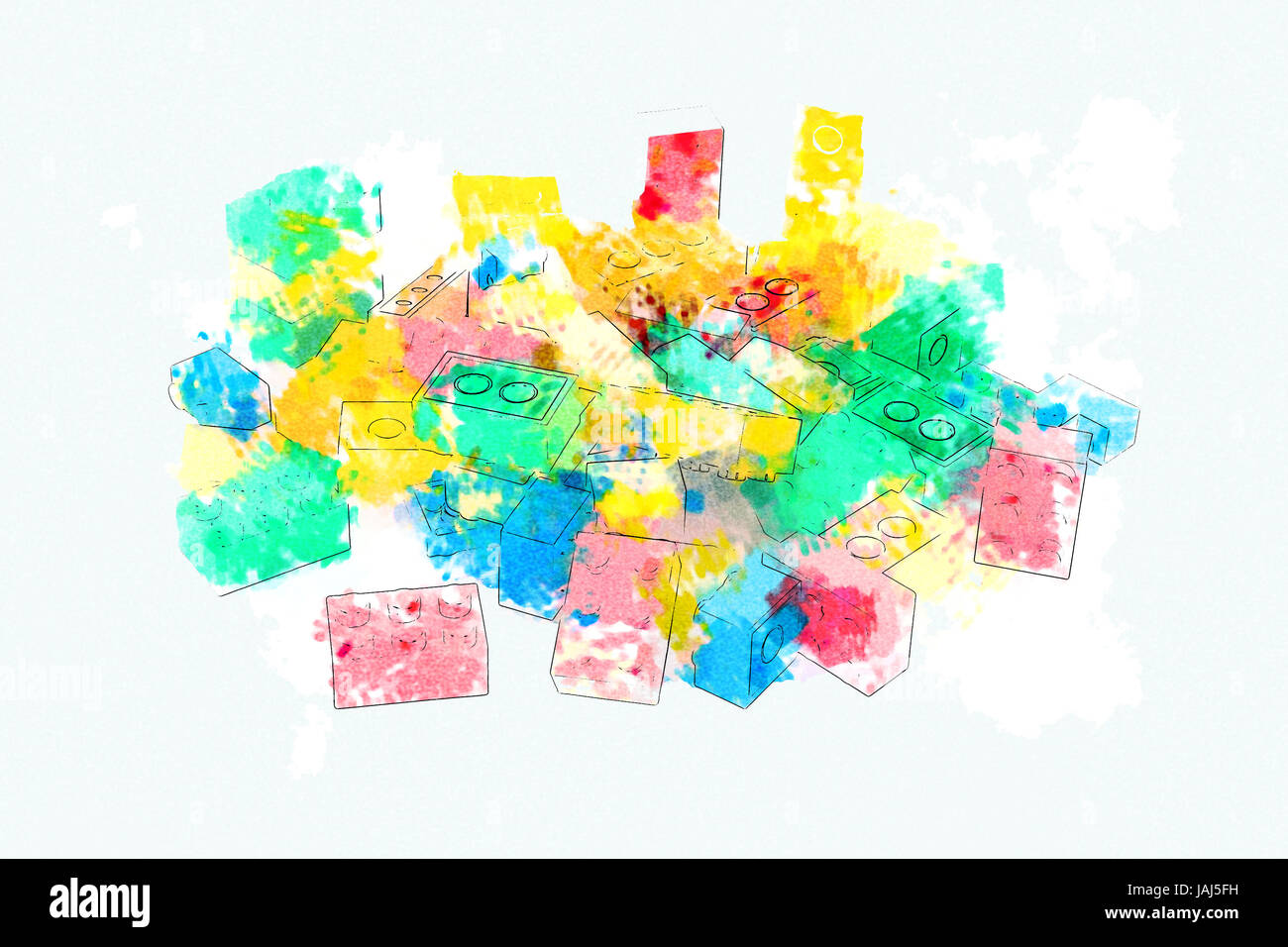 Abstrakte Block-Muster-Hintergrund Stockfoto