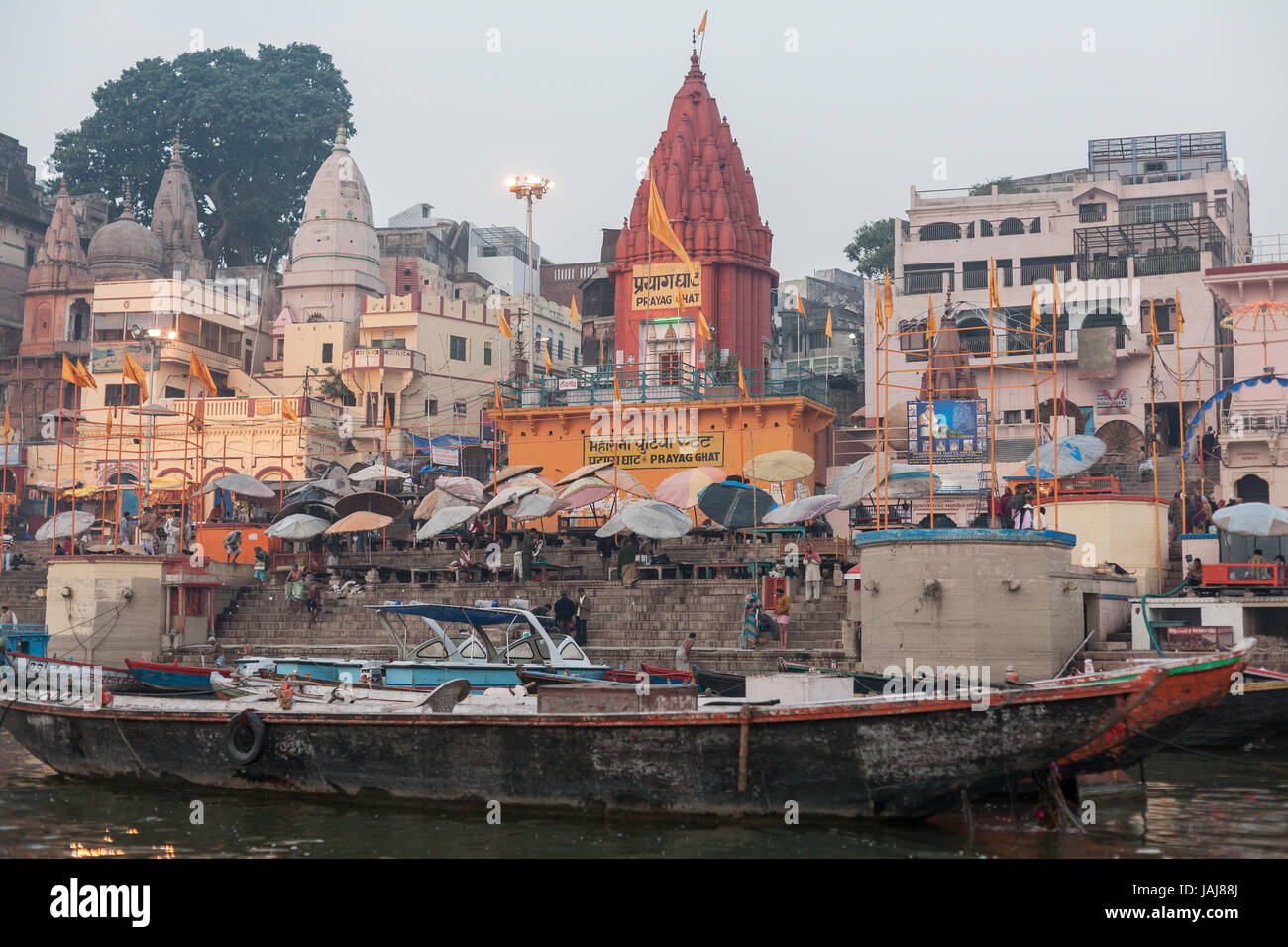 Varanasi, Uttar Pradesh, Indien, Asien Stockfoto