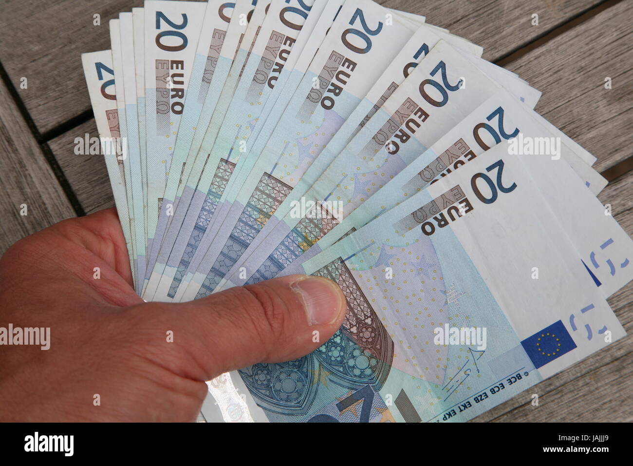 Euro-banknoten Stockfoto