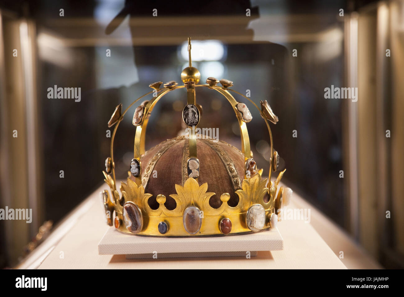 Frankreich, Paris, Louvre, Krone von Karl der große Stockfoto