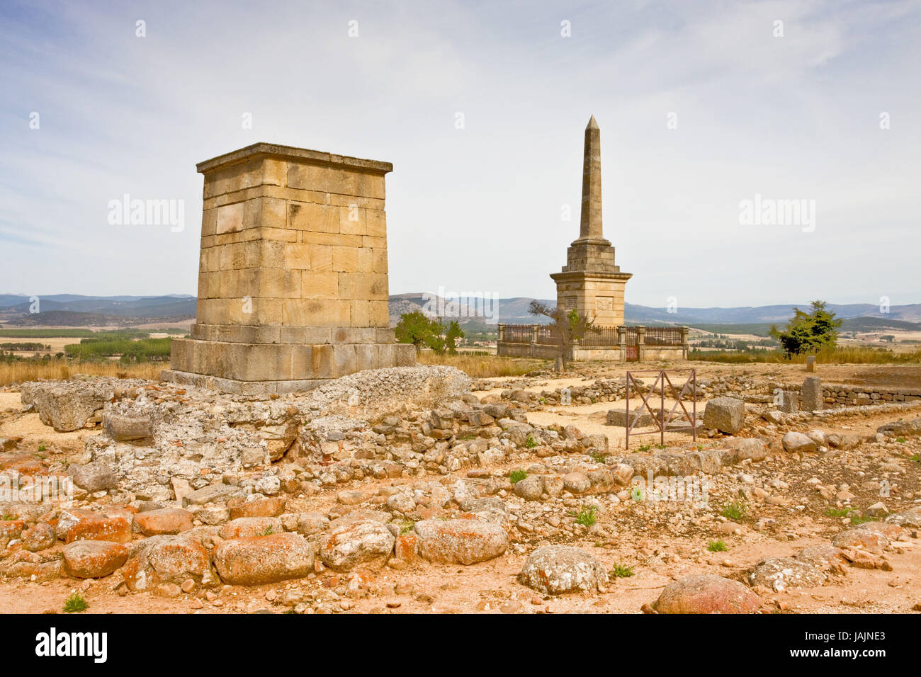 Spanien, Provinz Soria, Ruinen von Numancia, Stockfoto