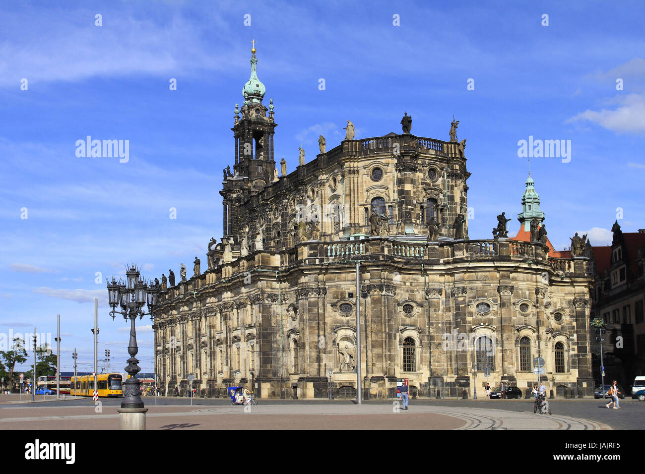 Deutschland, Sachsen, Dresden, Altstadt, Katholische Hofkirche, Stockfoto