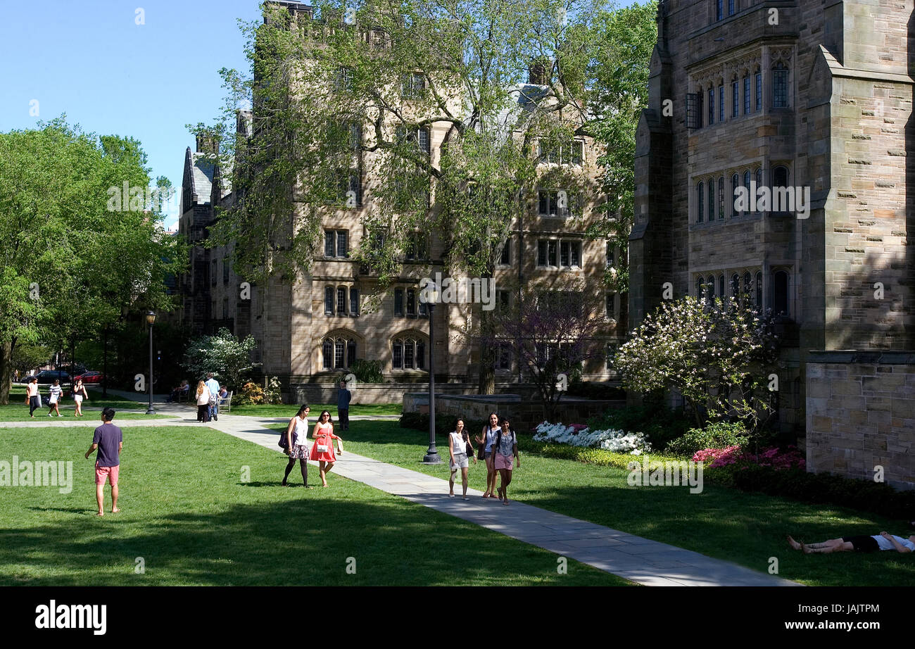 Dem Gelände der Yale University, New Haven, CT Stockfoto