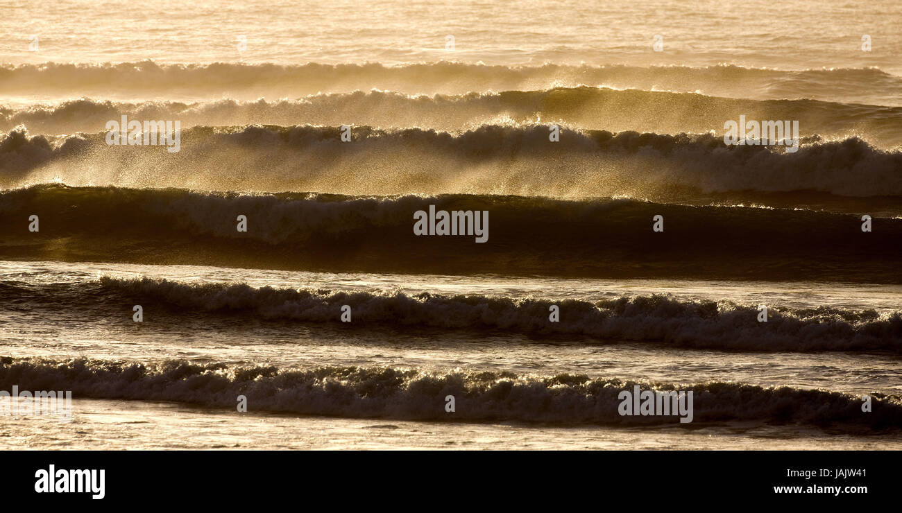 Meer, Atlantik, Wellen, Cape cross, Namibia, Stockfoto