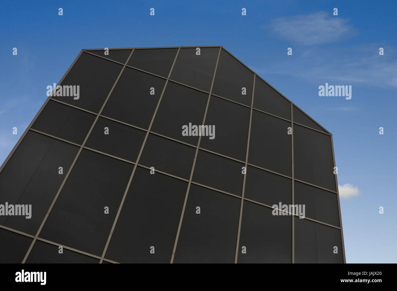 Konzeption, Haus, Neubau, Modern, Fassade, Stockfoto