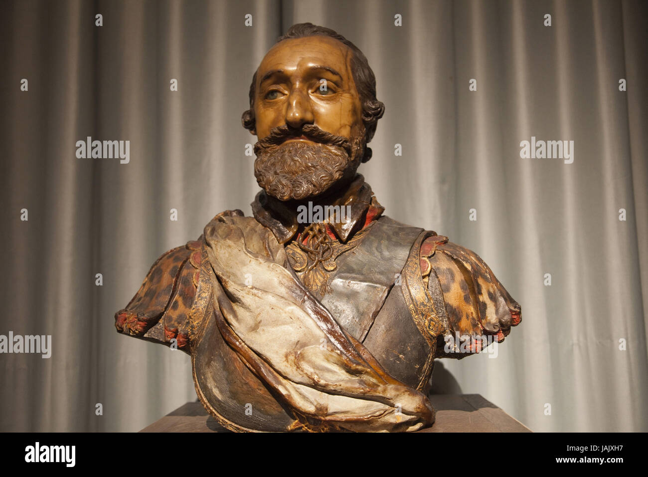 Frankreich, Ile-de-France, Chantilly, Schloss Chantilly, Musée Condé, Büste König Heinrich IV. von Guillaume Dupre, Stockfoto