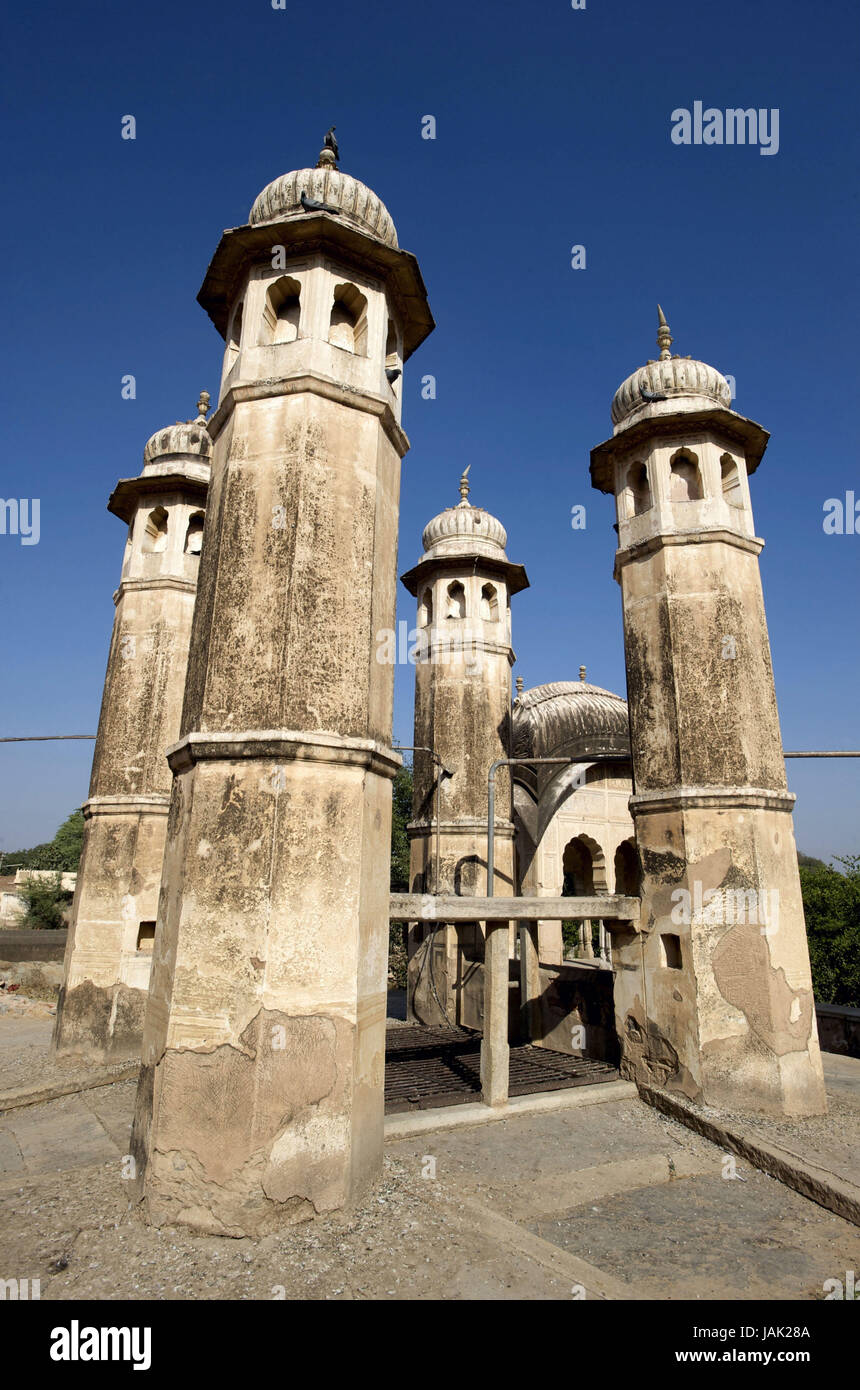 Indien, Rajasthan, Region Shekhawati, Fürstenstaates, alten Brunnen, Stockfoto