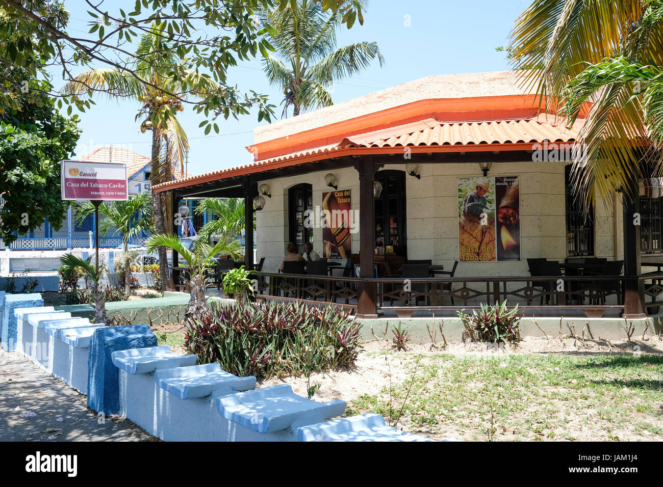 Casa del Tabaco Caribe - Tabakladen in Varadero, Kuba. Stockfoto