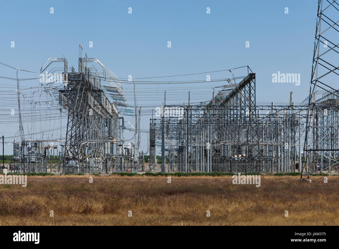 Elektrisches Umspannwerk - Kalifornien USA Stockfoto