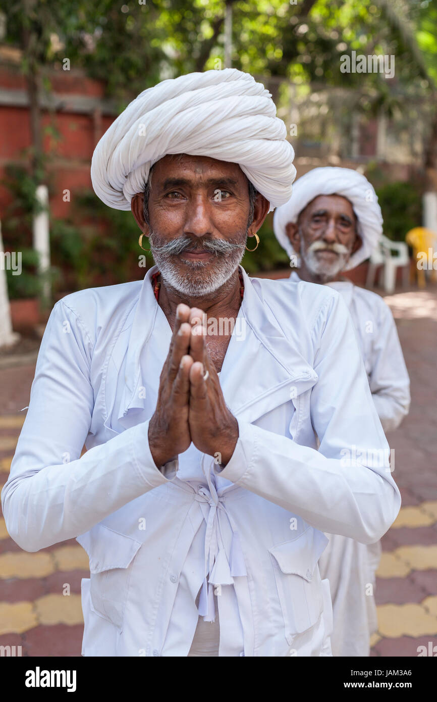 Rajasthani Männer in Mumbai, Indien Stockfoto