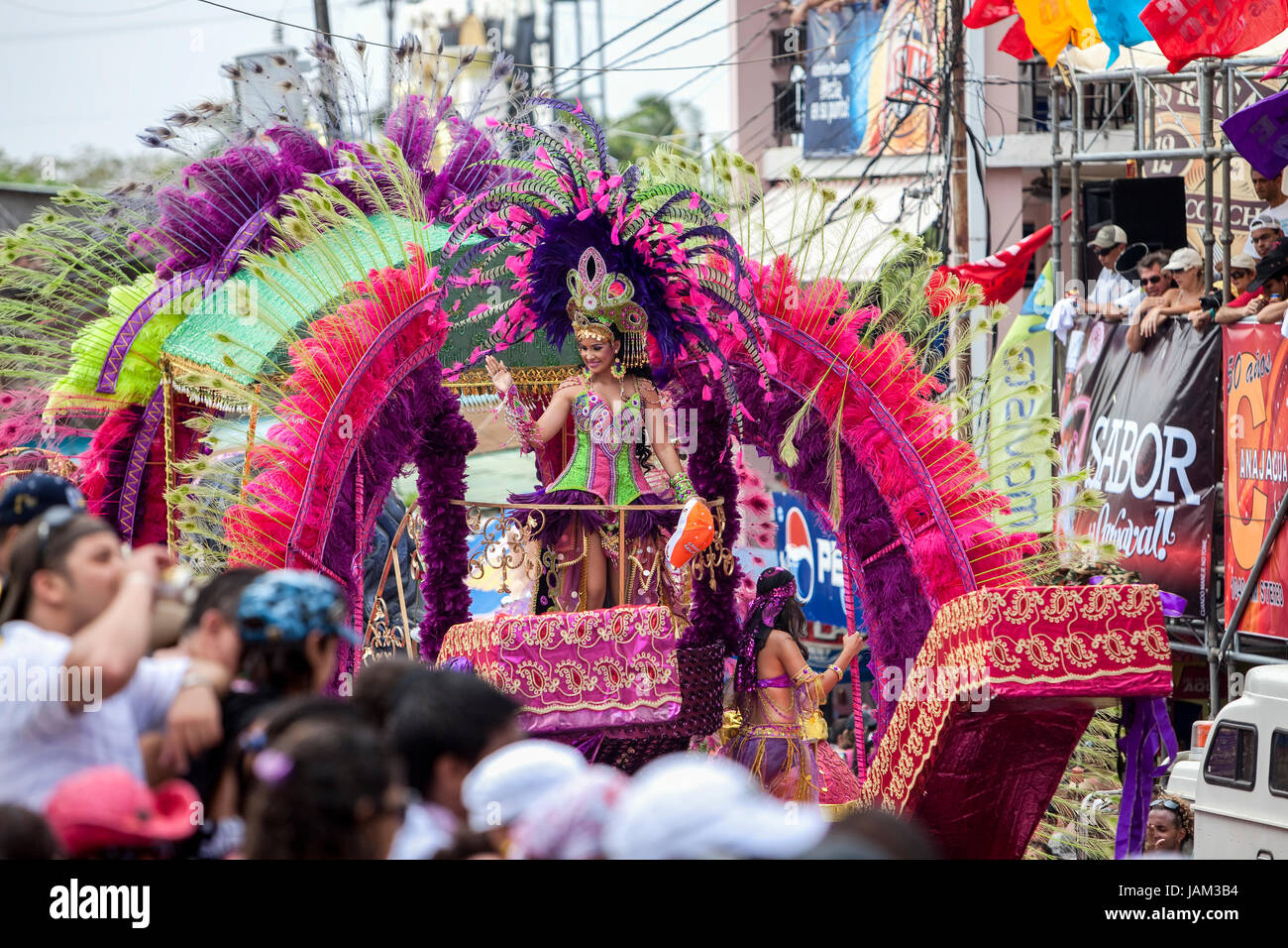 Carnaval Las Tablas, Panama Stockfoto
