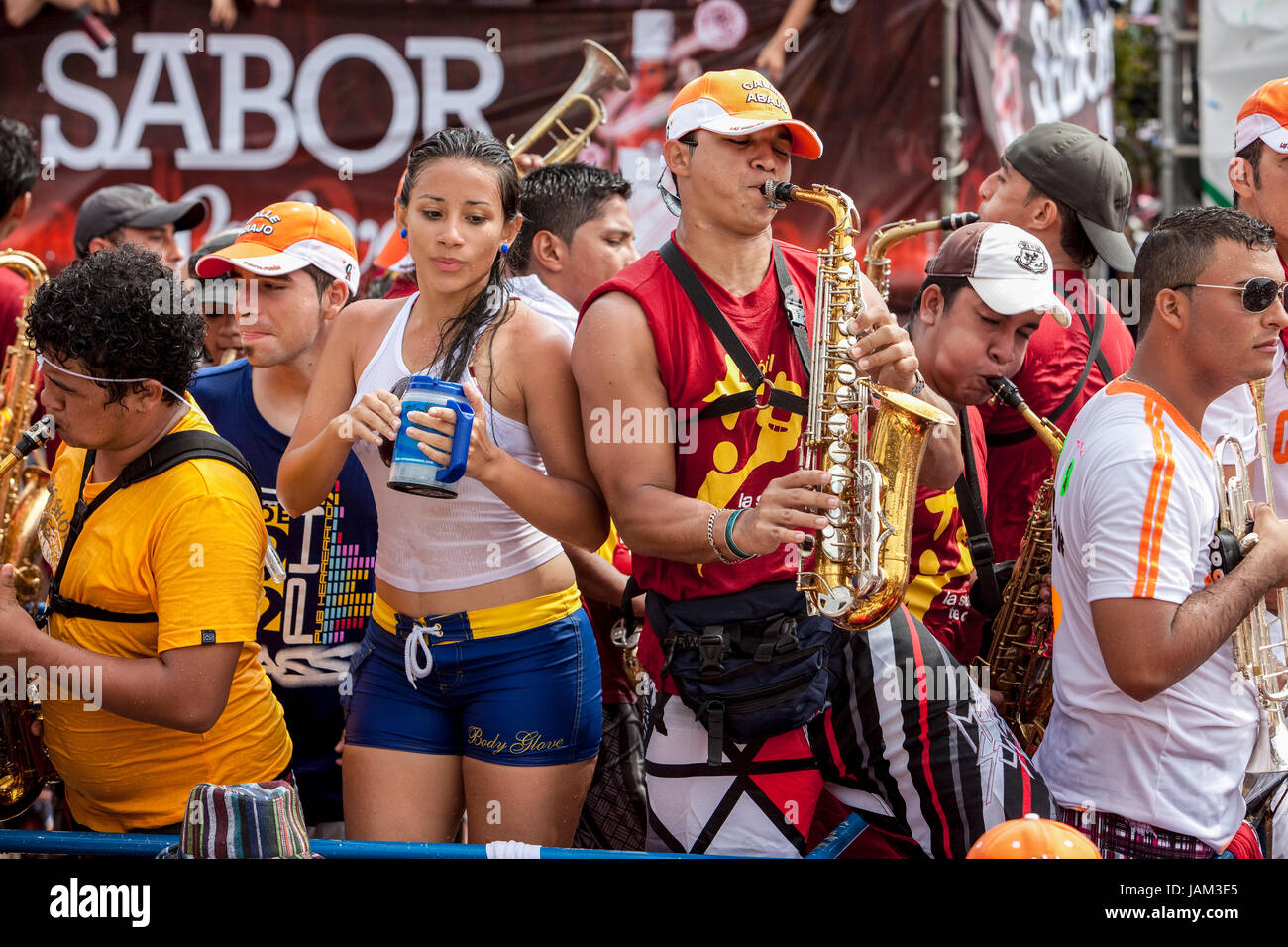 Carnaval Las Tablas, Panama Stockfoto