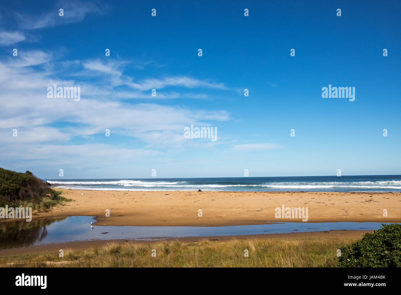 Tasmanische Meer Küste im Süden Australiens entlang der Great Ocean Road Stockfoto