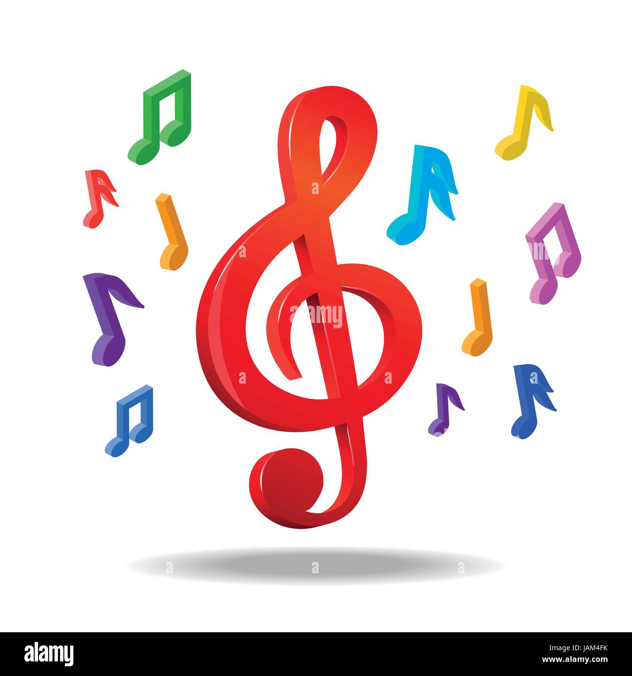 Musik-Noten. Vektor-Illustration. Stock Vektor