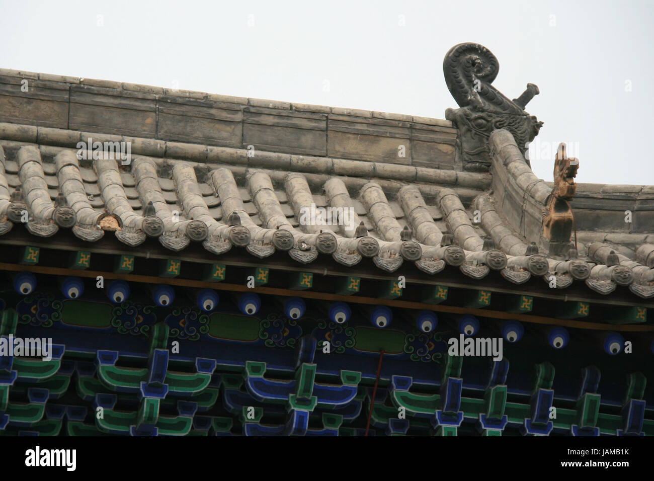 Buddhistisches Kloster für Pingyao in China geschlossen. Stockfoto