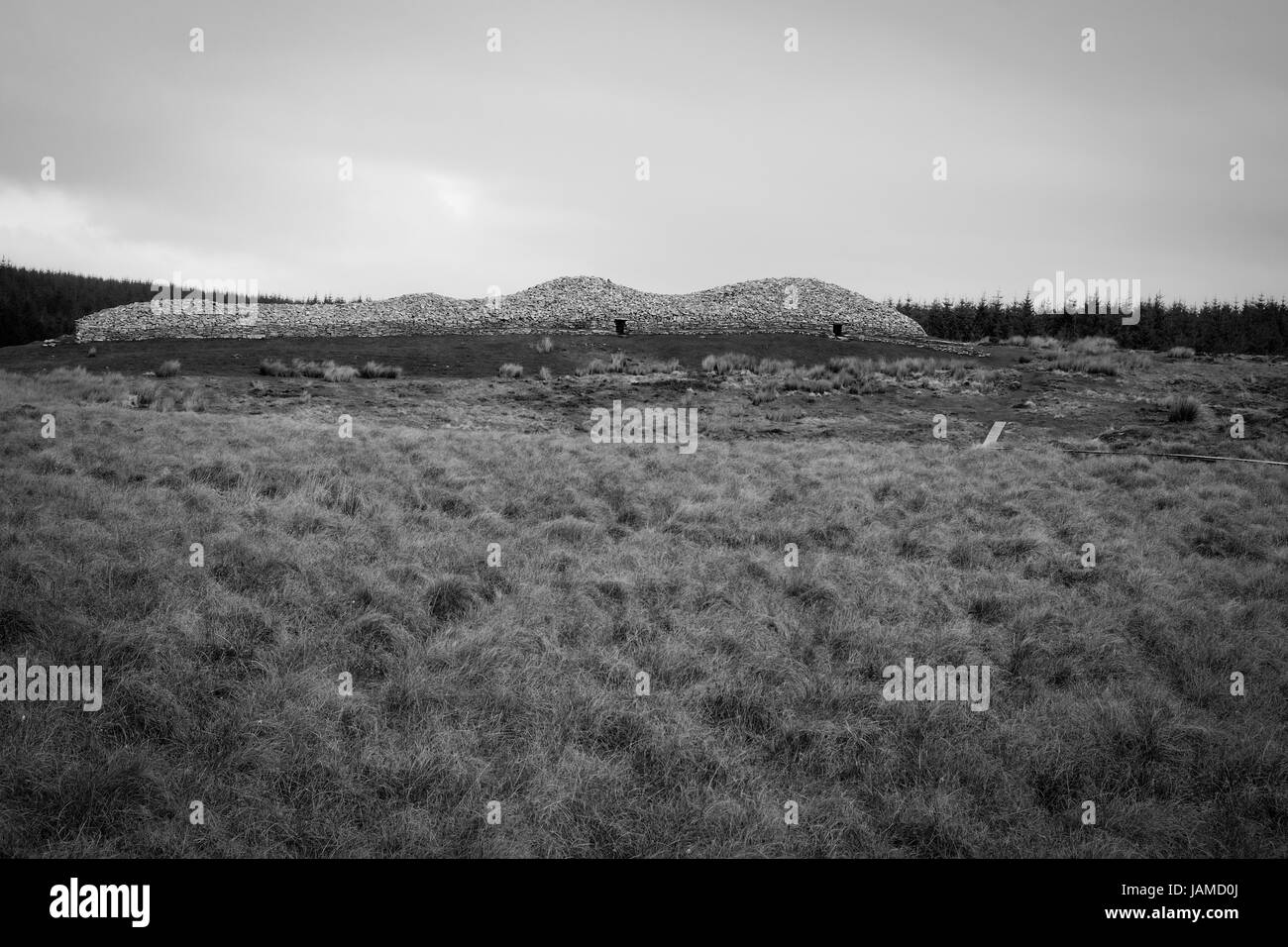 Grey Cairns of Camster, neolithische gekammert Cairns, Caithness, Highland, Schottland, Vereinigtes Königreich, Europa Stockfoto