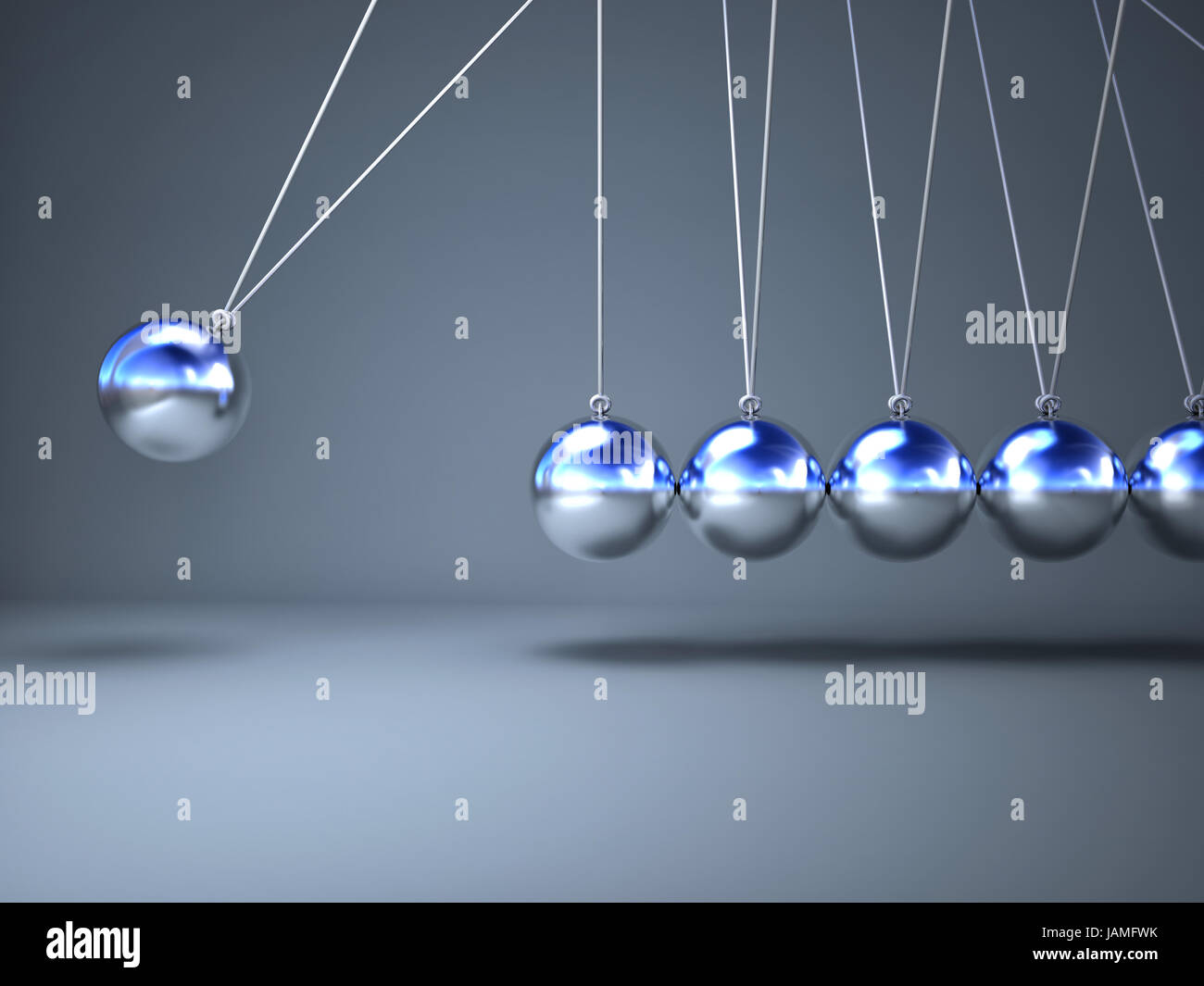 3D-Bild eines klassischen Newton-Wiege Stockfoto