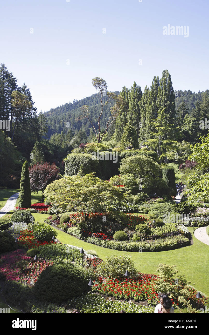 Kanada, British Columbia, Vancouver Island, Victoria, Butchart Kochen Zahn, Stockfoto