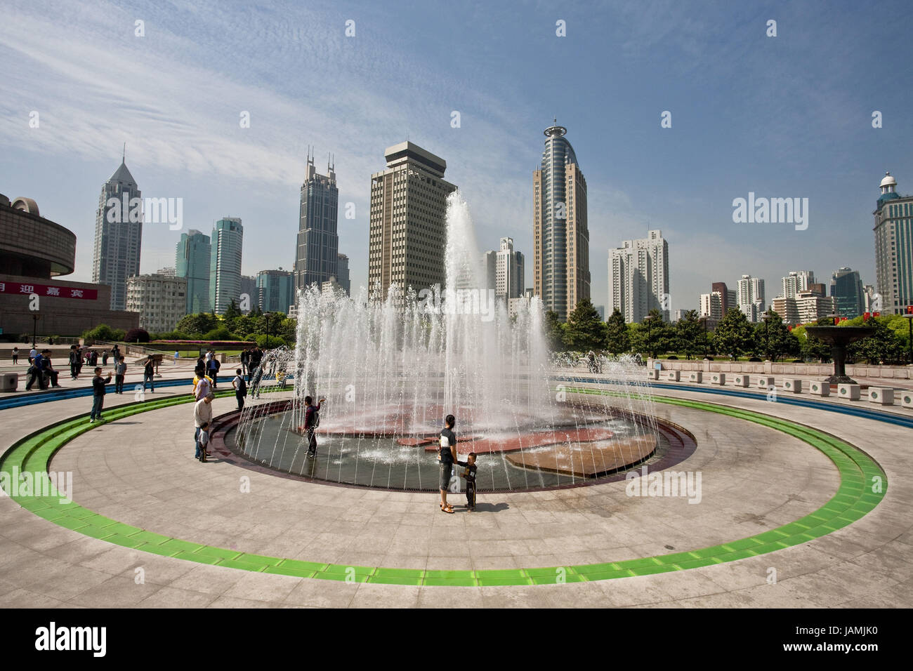 China, Shanghai Peoples Square, Stockfoto