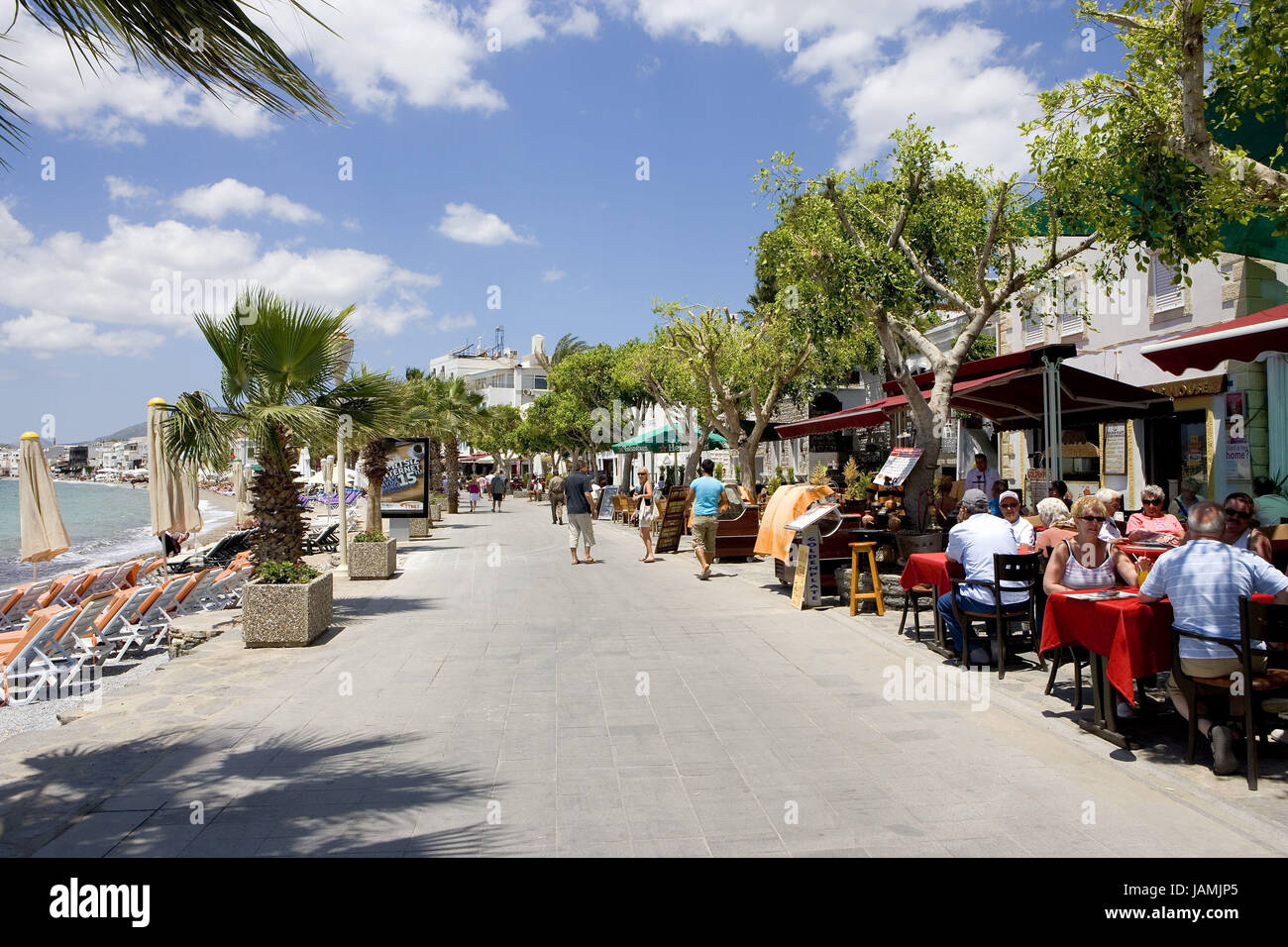 Bodrum Türkei, Westküste, direkt am Meer, Stockfoto