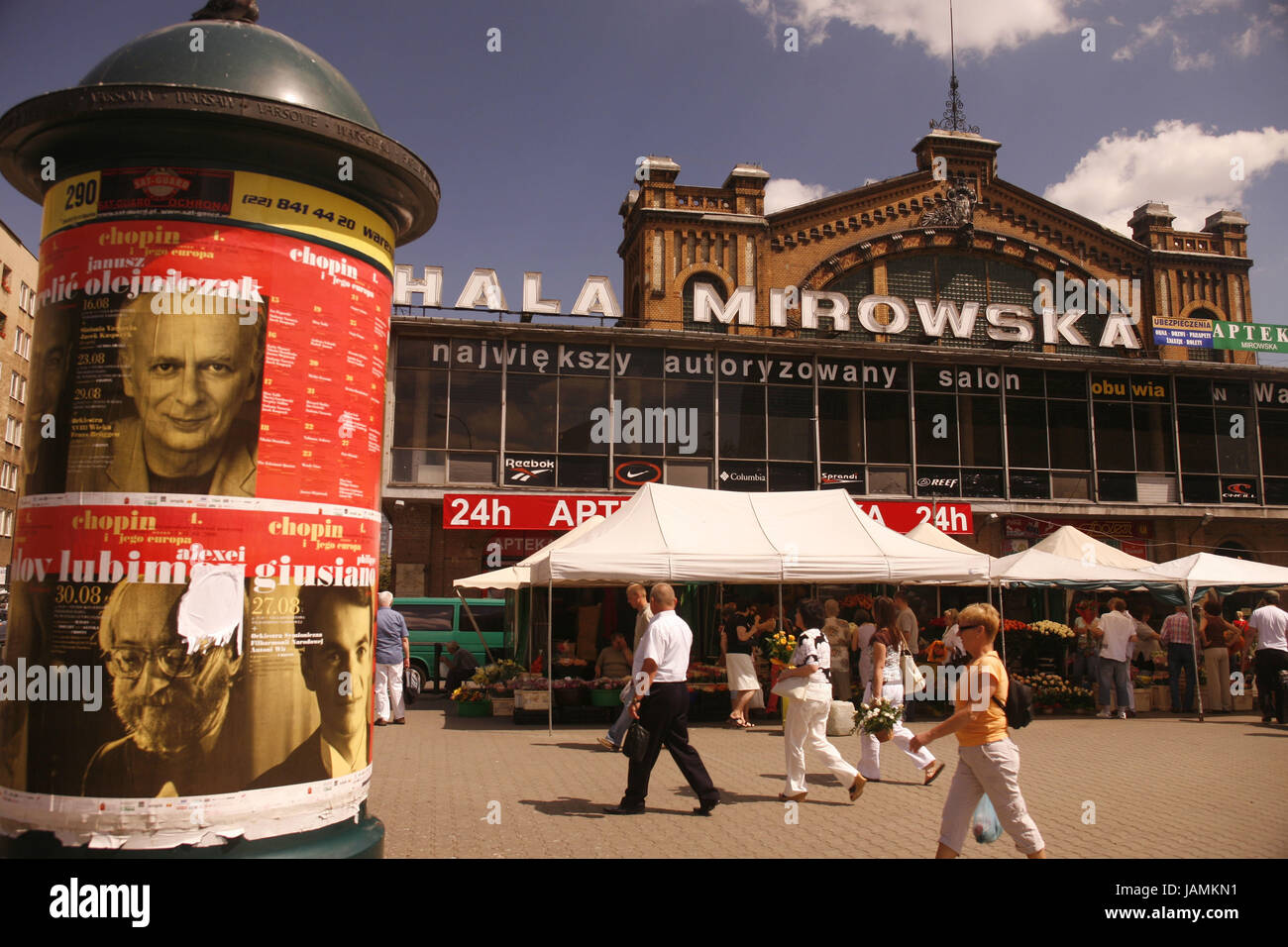 Polen, Warschau, Zentrum, Mirowska, Markt, Stockfoto