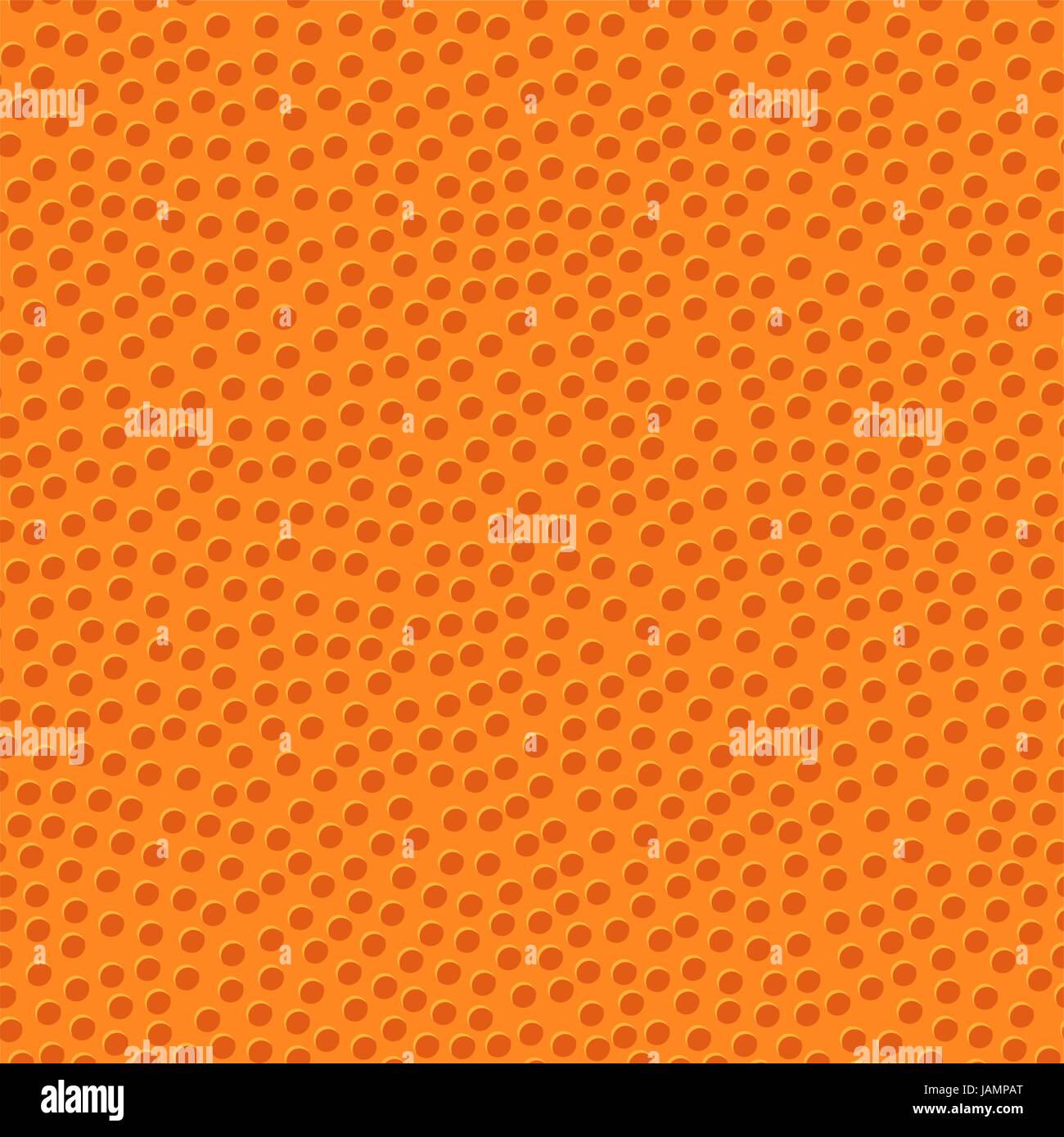 Basketball-orange Kugel Textur mit Beulen nahtlose Muster Stock Vektor