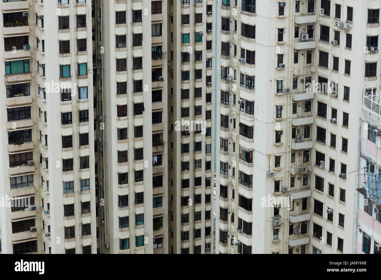 Wohnungen, Causeway Bay, Hong Kong, China Stockfoto