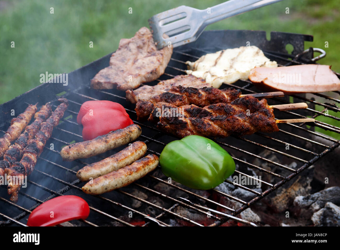 Grillparty Stockfoto