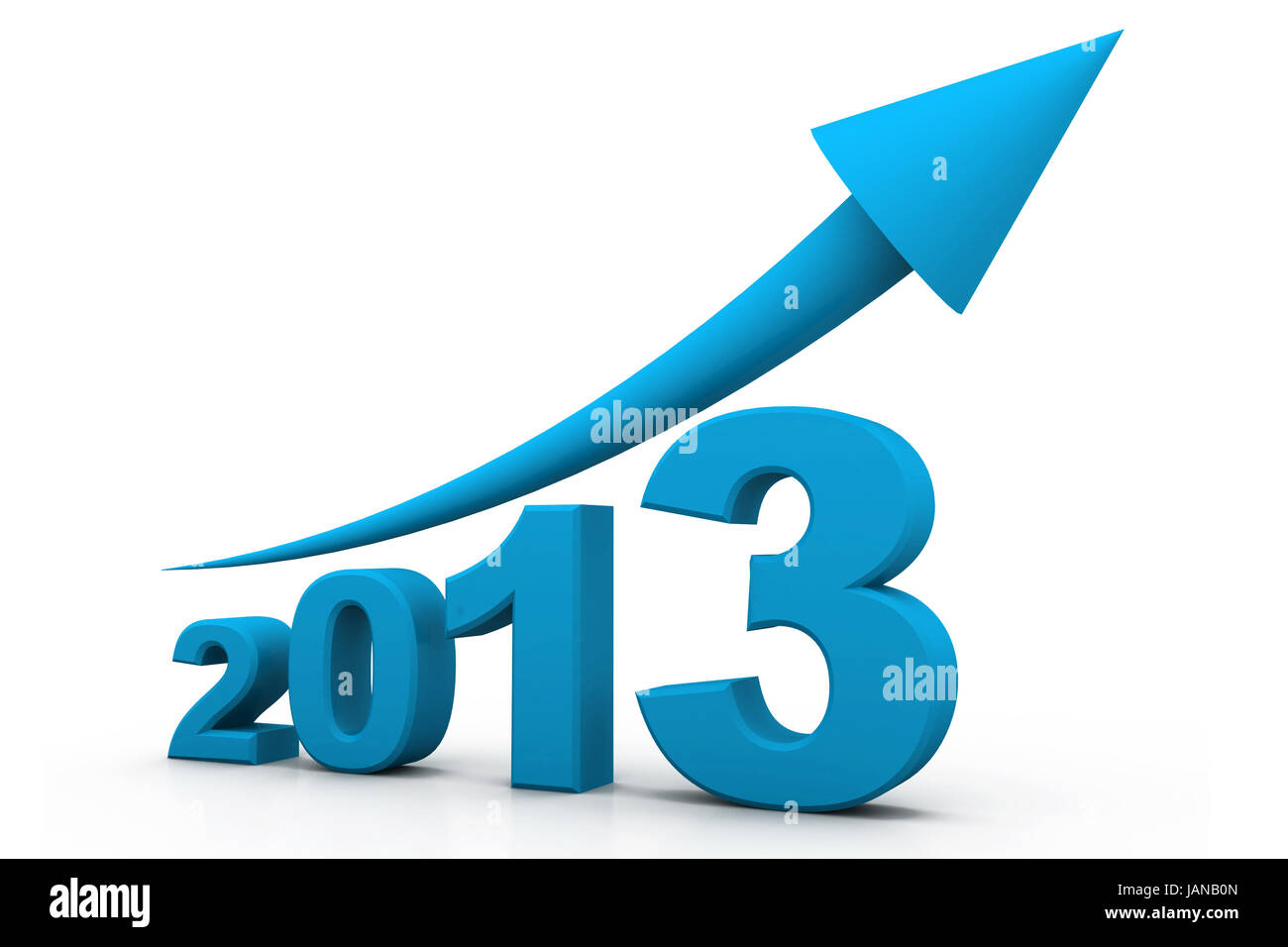 Wachstum des Jahres 2013 Stockfoto