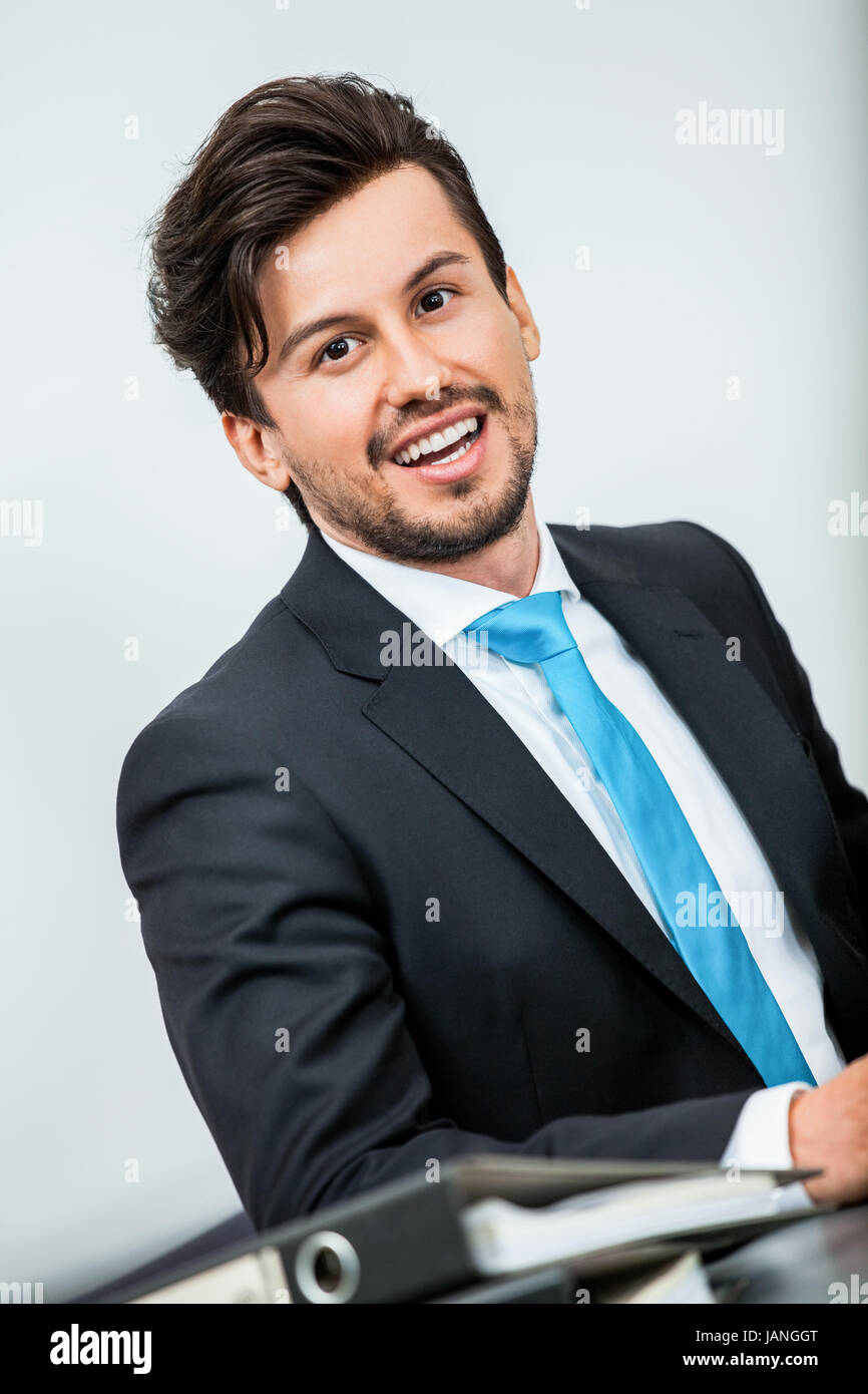 Gruppe-Team Mit Chef Und Mitarbeitern Vorahnung Geschäft Isoliert Vor Weißem hintergrund Stockfoto